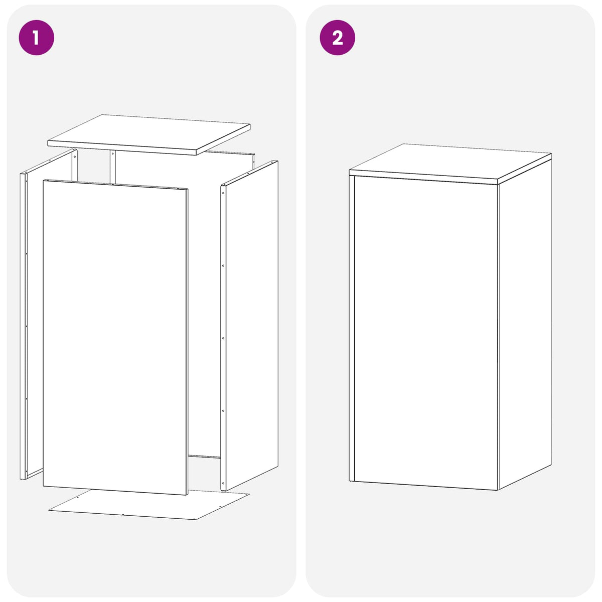 Stalak za biljke 2 pcs Bijela 40 x 40 x 80 cm Čelik