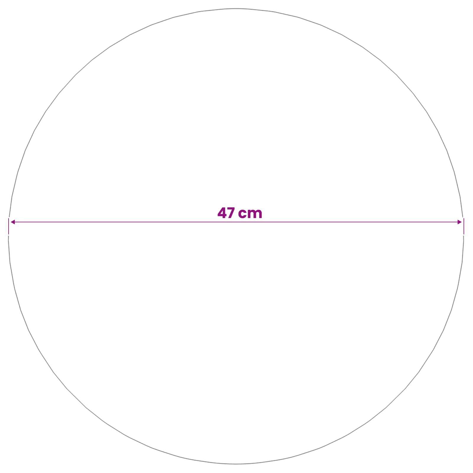 Četkana lopta Ø 47 cm Srebrna Nehrđajući čelik 201