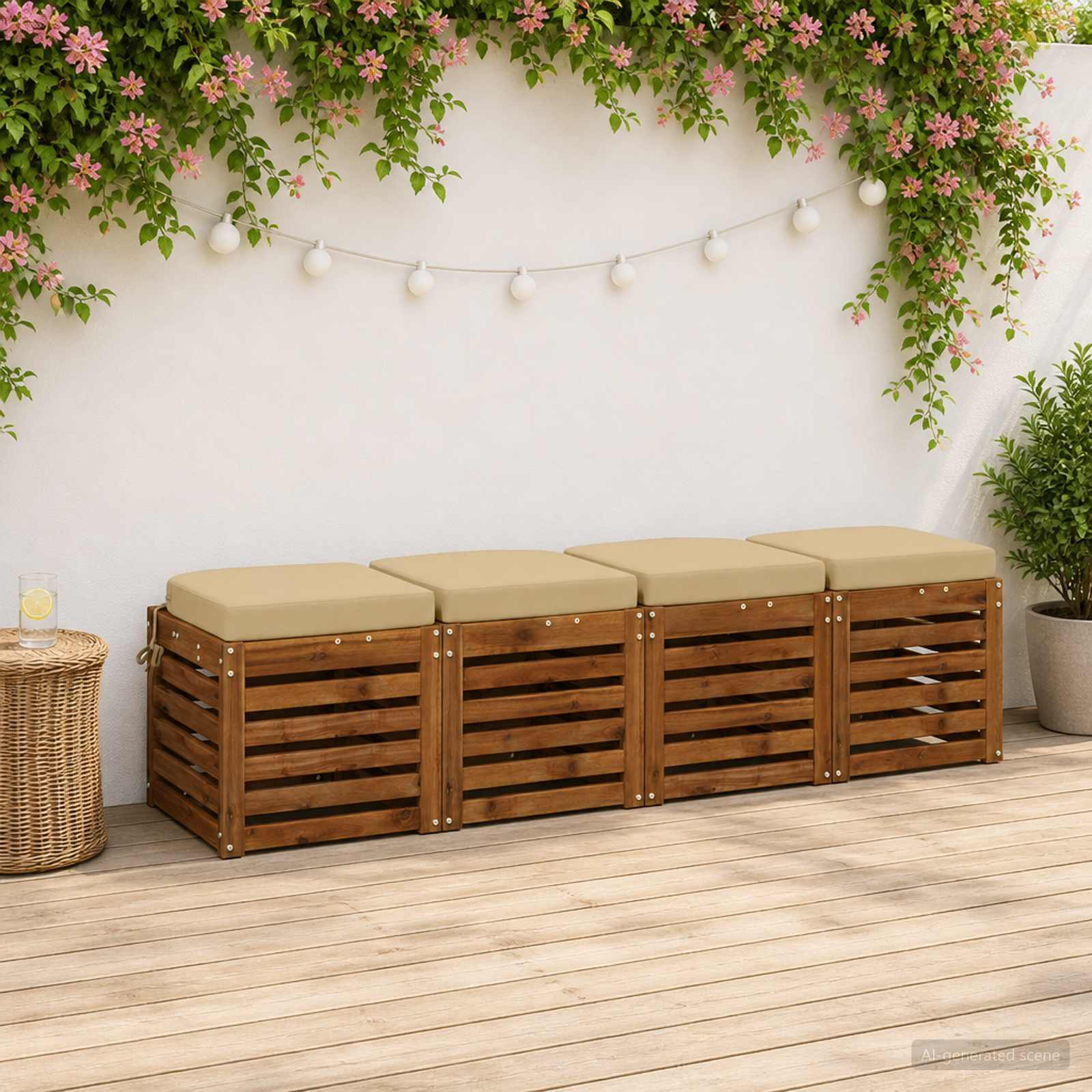 Set jastučića od 4 komada SOEST 4 pcs 100% poliester Bež