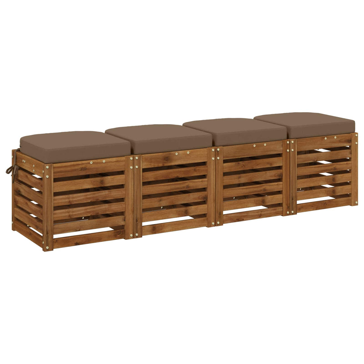 Set jastučića od 4 komada SOEST 4 pcs 100% poliester Sivosmeđa