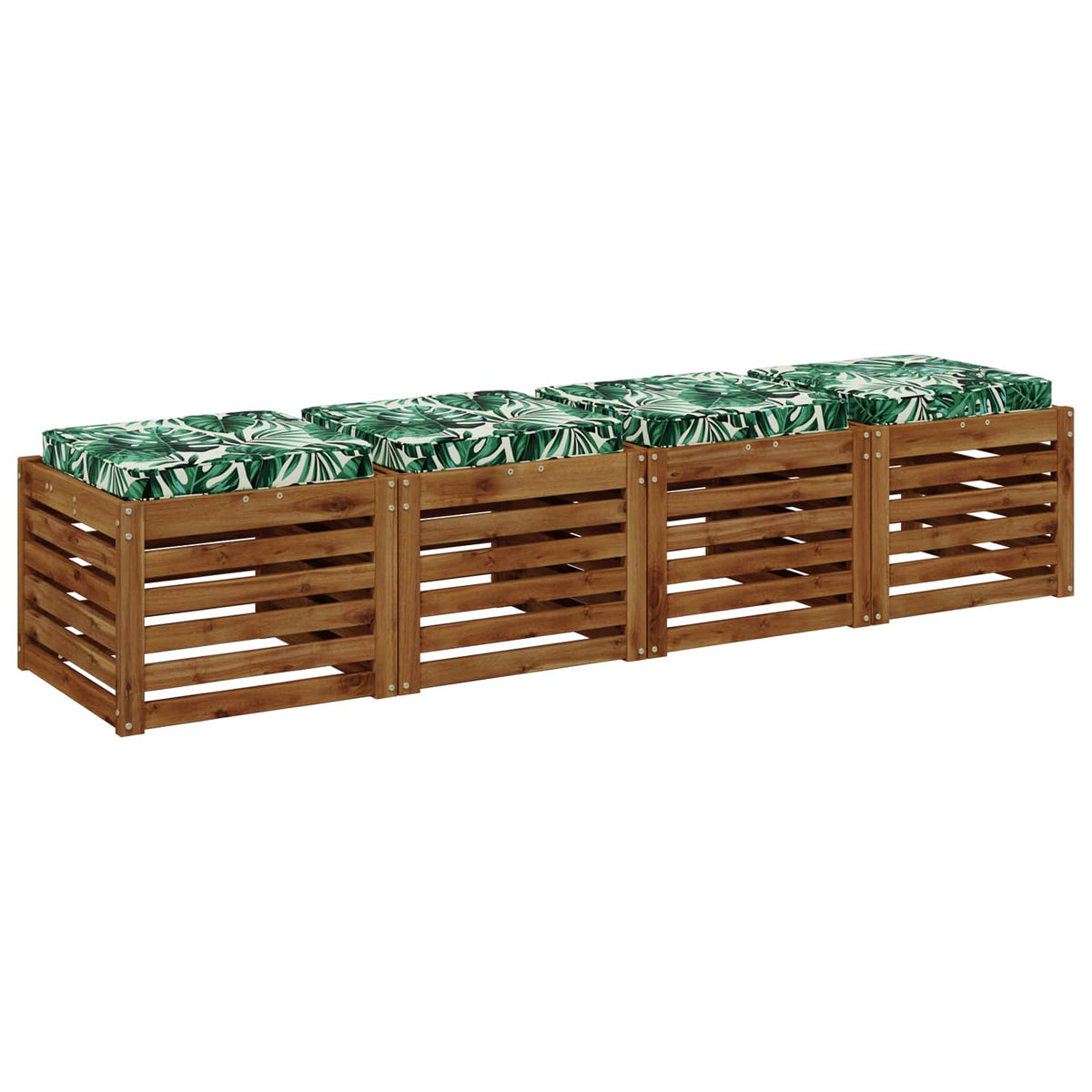 Jastučići za sjedalo od 4 dijela VUGHT 4 pcs 100% poliester