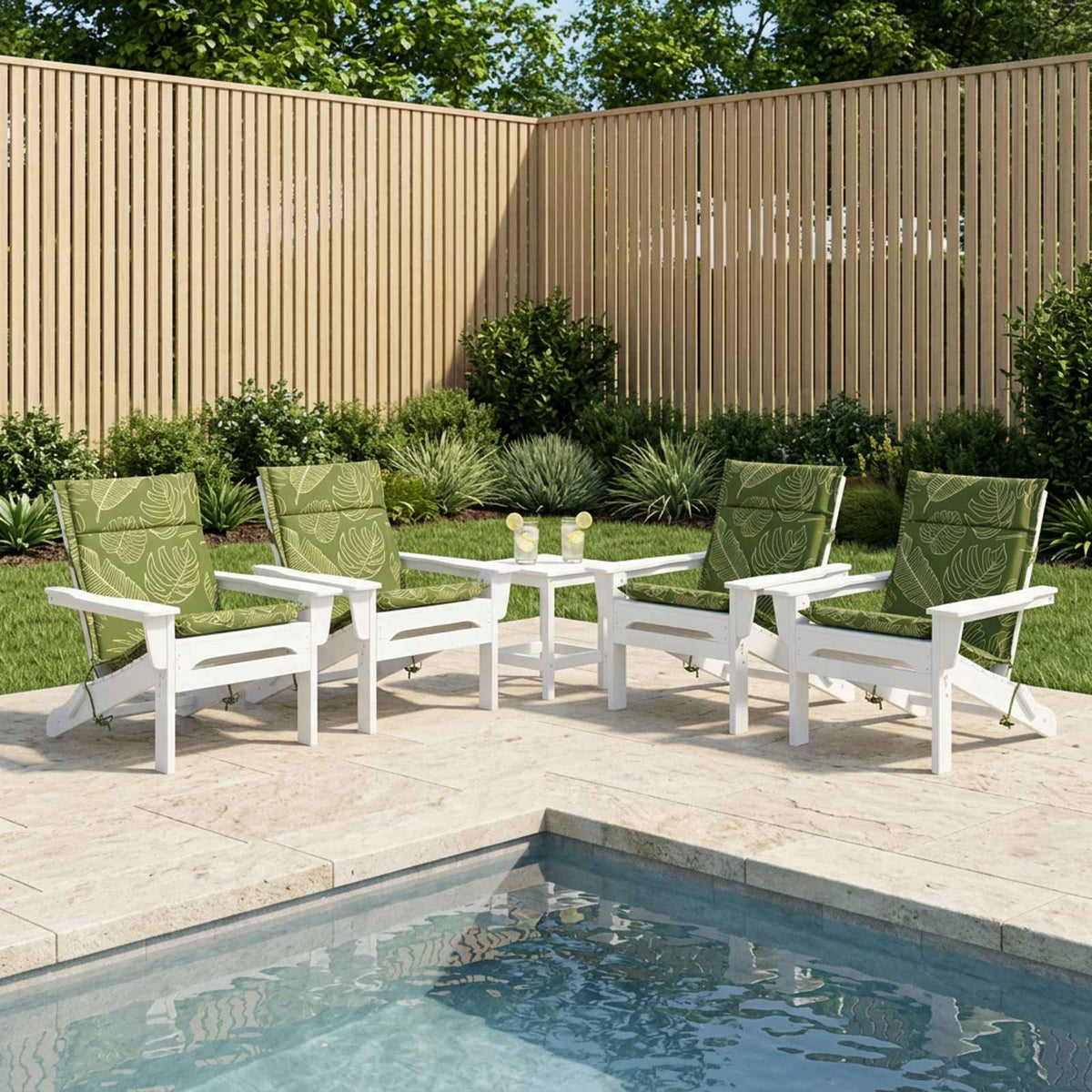 Jastučići za stolice s visokim naslonom - 4 komada GEMERT 4 pcs