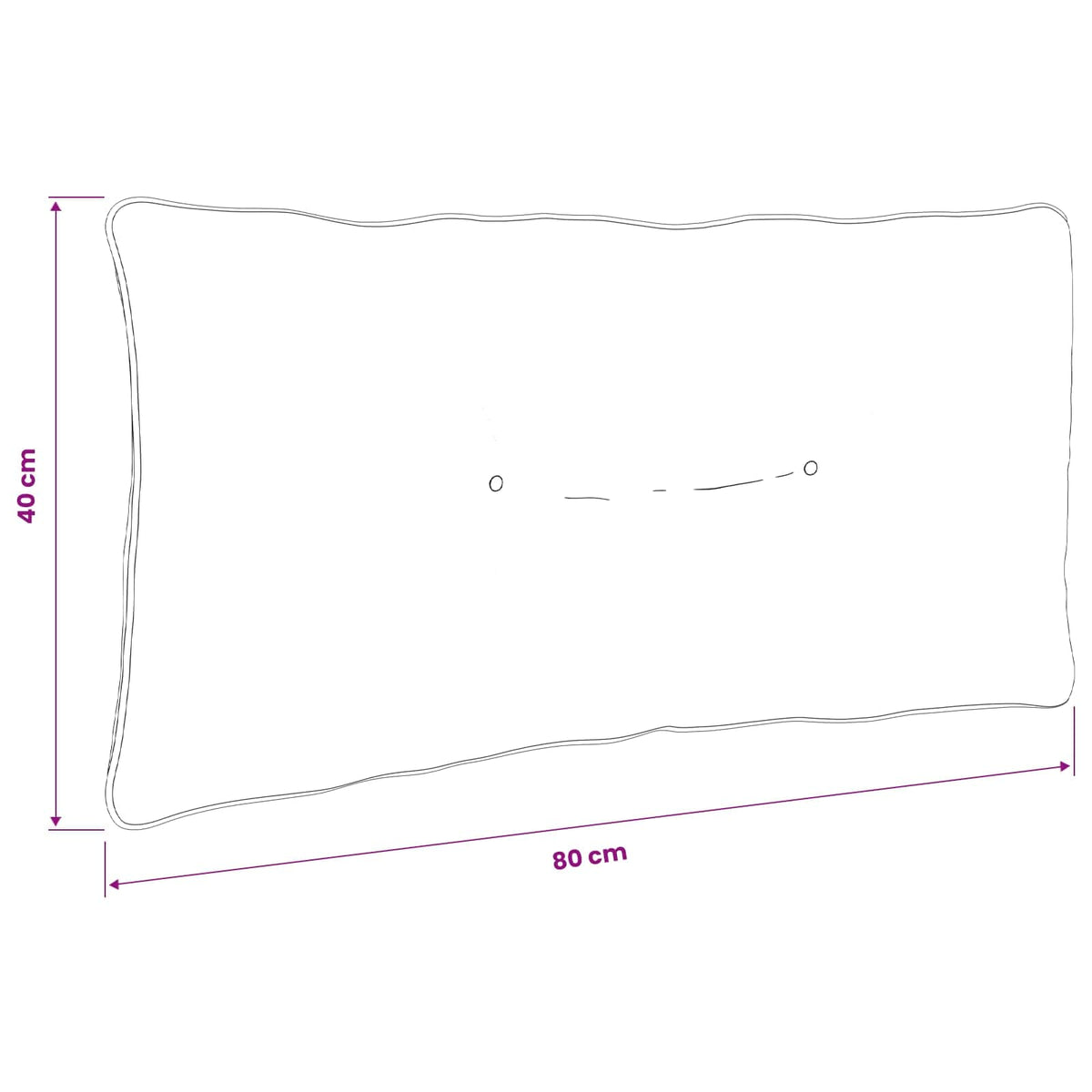 Jastučić za leđa PUTTEN 100% poliester Siva 80 x 40 x 10 cm