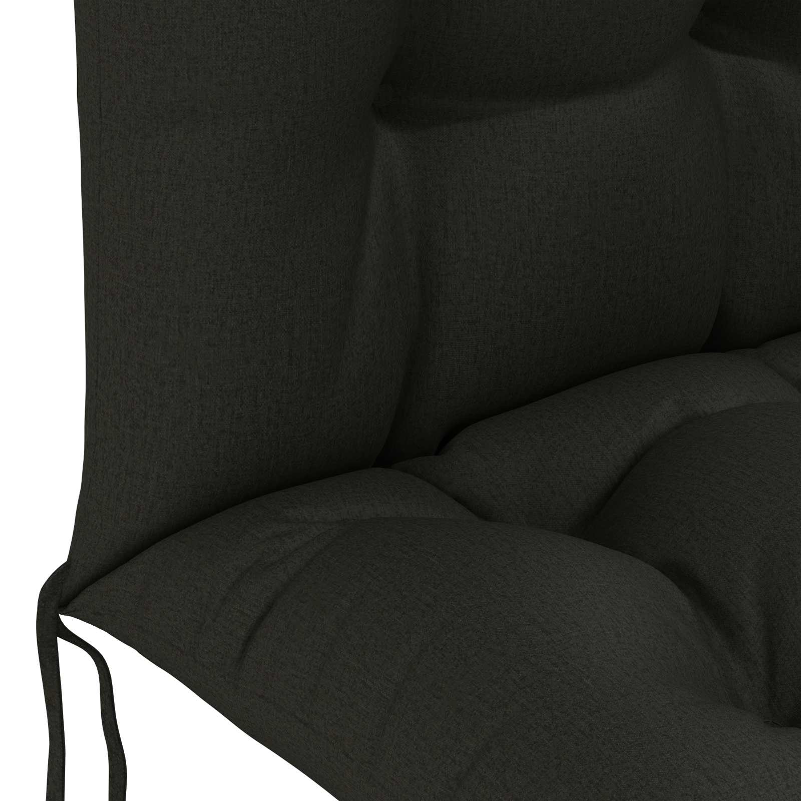 Jastuk za sunčanje PUTTEN 100% poliester Crna 48 x 112 x 10 cm