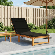 Jastučić za ležaljku GEMERT 100% poliester Crna 200 x 90 x 3 cm