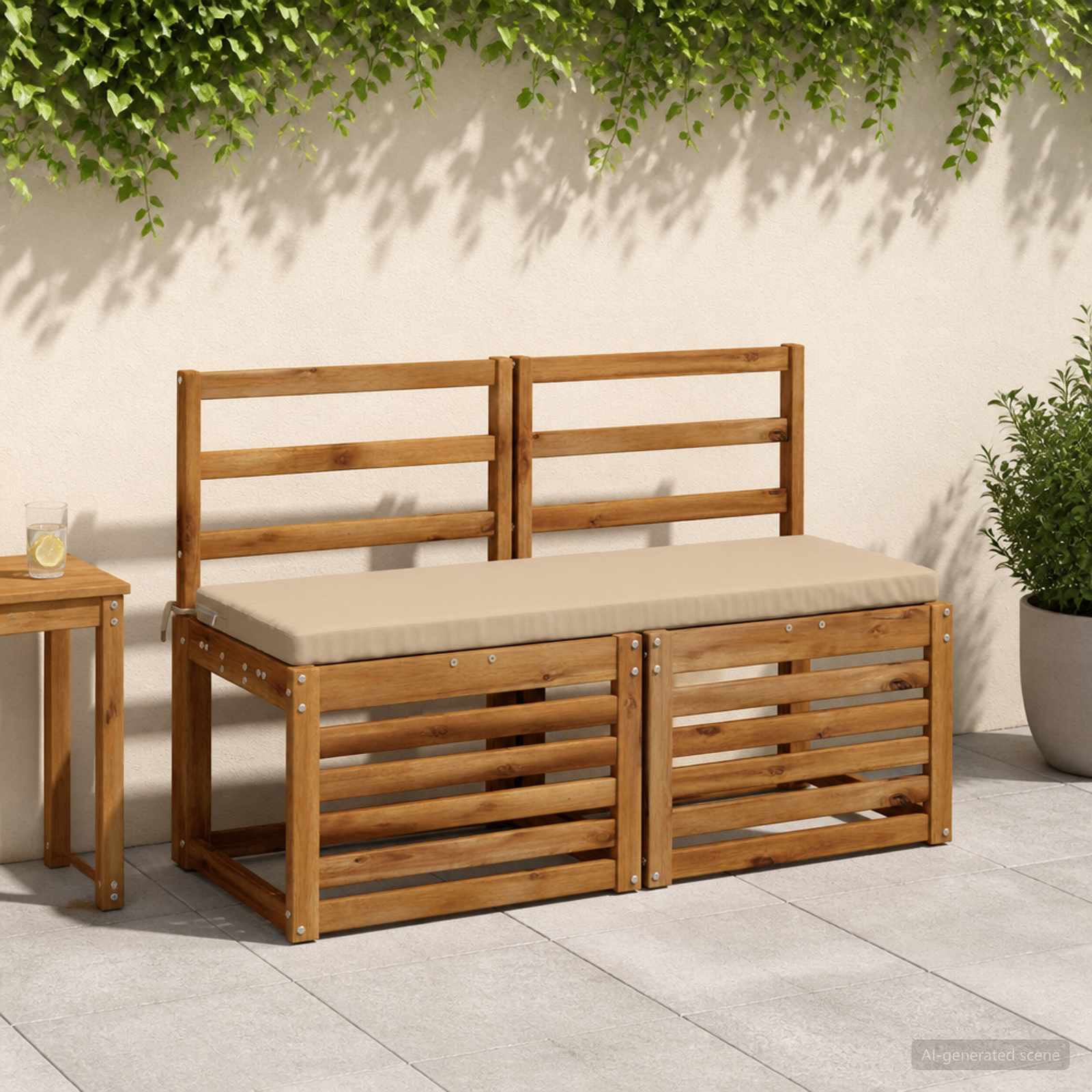 Jastučić za klupu SOEST 100% poliester Pijesak 110 x 40 x 5 cm