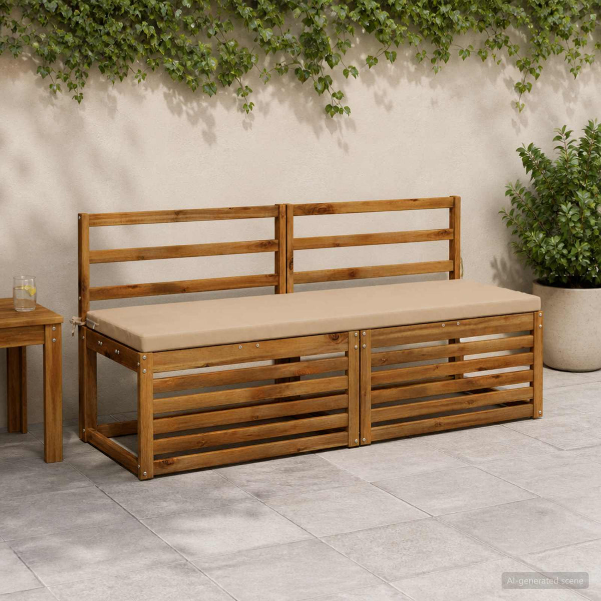 Jastučić za klupu SOEST 100% poliester Pijesak 140 x 50 x 5 cm