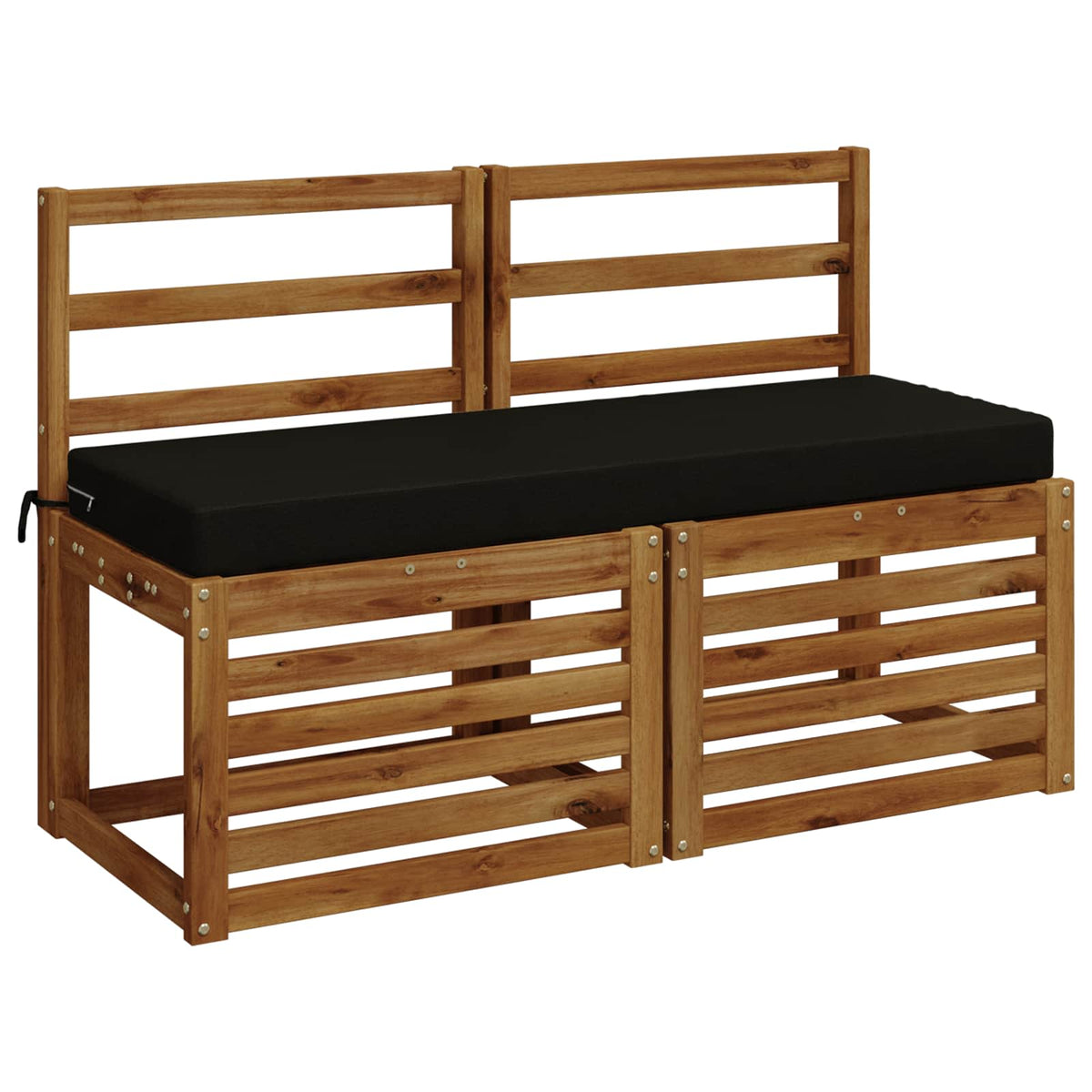 Jastučić za klupu SOEST 100% poliester Crna 100 x 40 x 8 cm