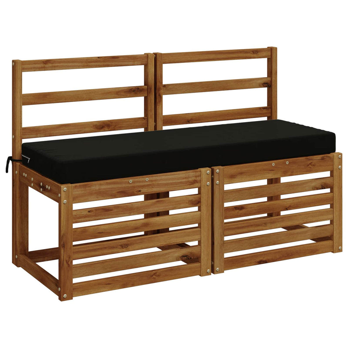 Jastučić za klupu SOEST 100% poliester Crna 100 x 40 x 8 cm