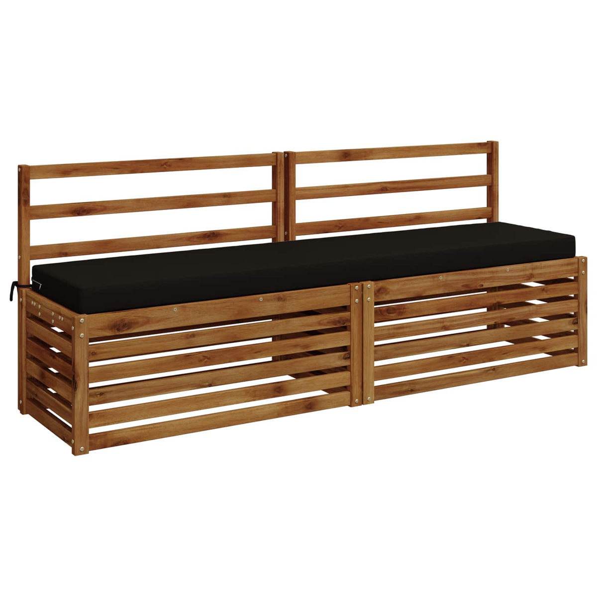 Jastučić za klupu SOEST 100% poliester Crna 170 x 40 x 8 cm
