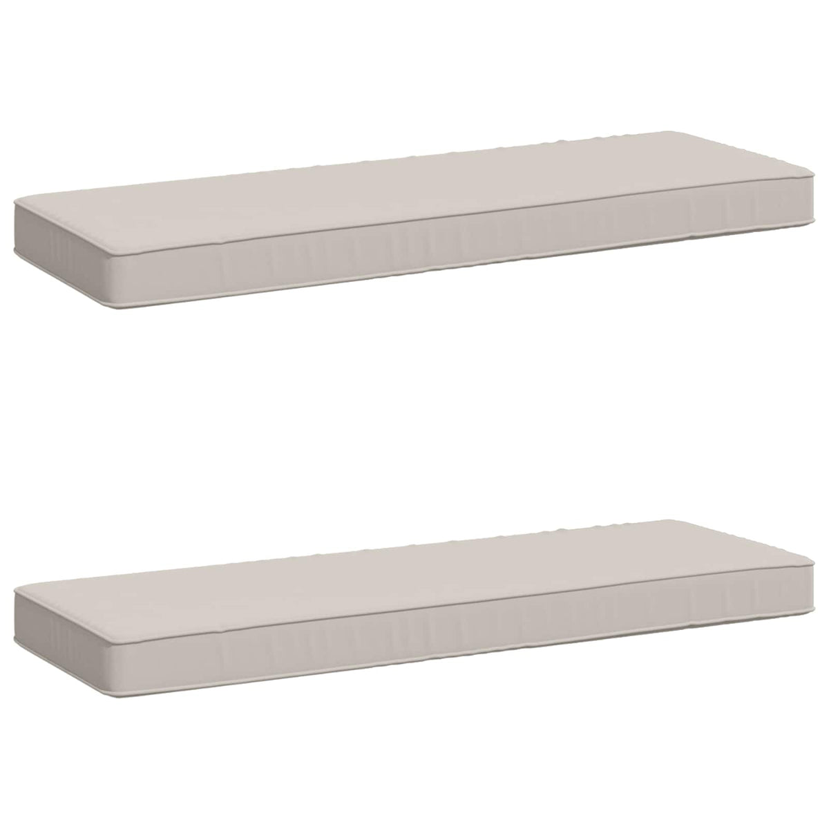 Jastučići za klupe - 2 dijela VUGHT 2 pcs 100% poliester Bijela