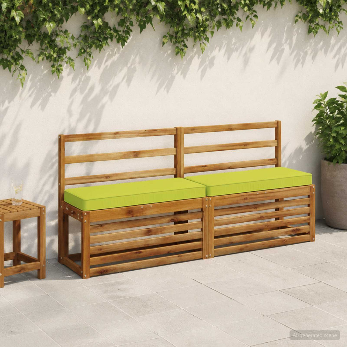 Jastučići za klupe - 2 dijela VUGHT 2 pcs 100% poliester