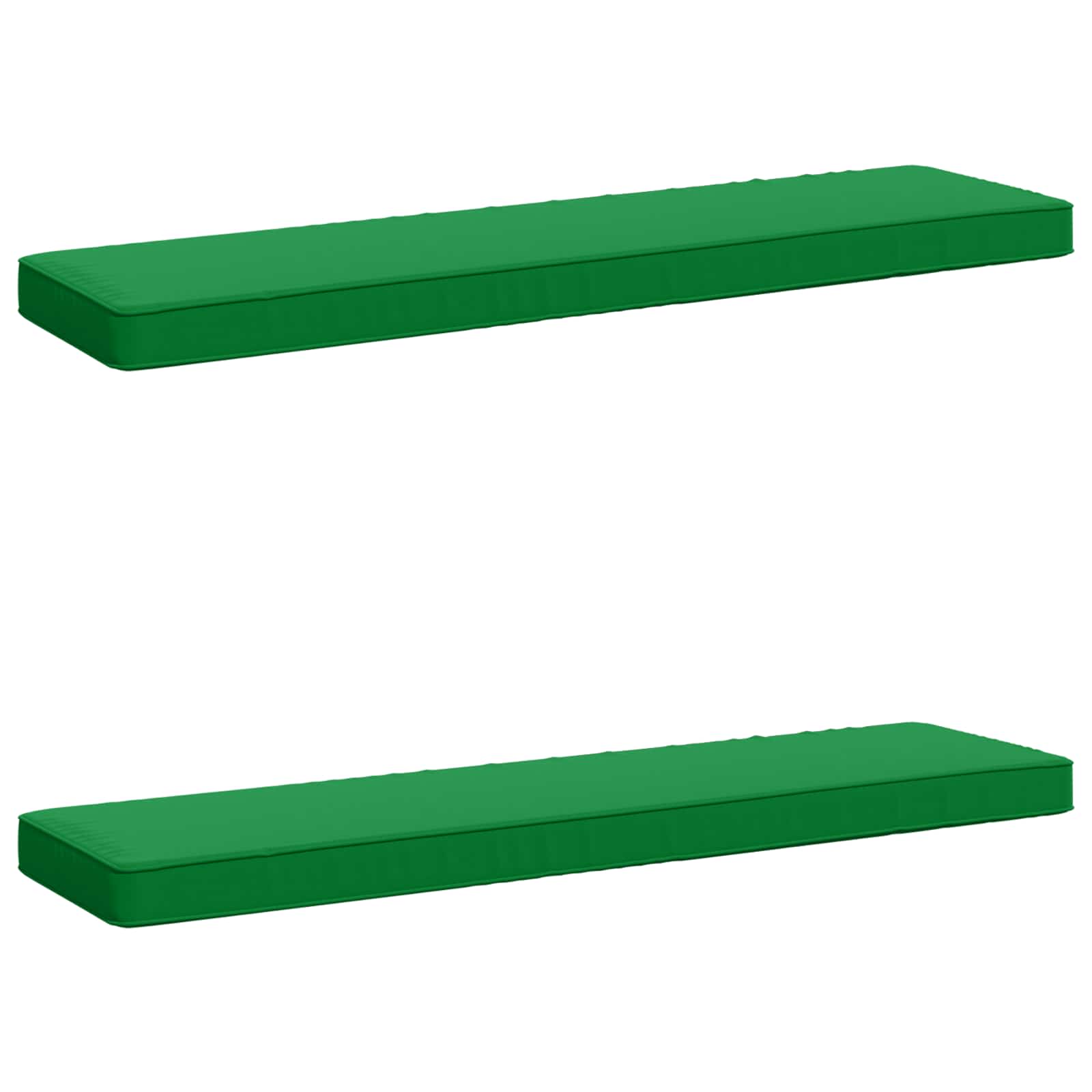 Jastučići za klupe - 2 dijela VUGHT 2 pcs 100% poliester Zelena