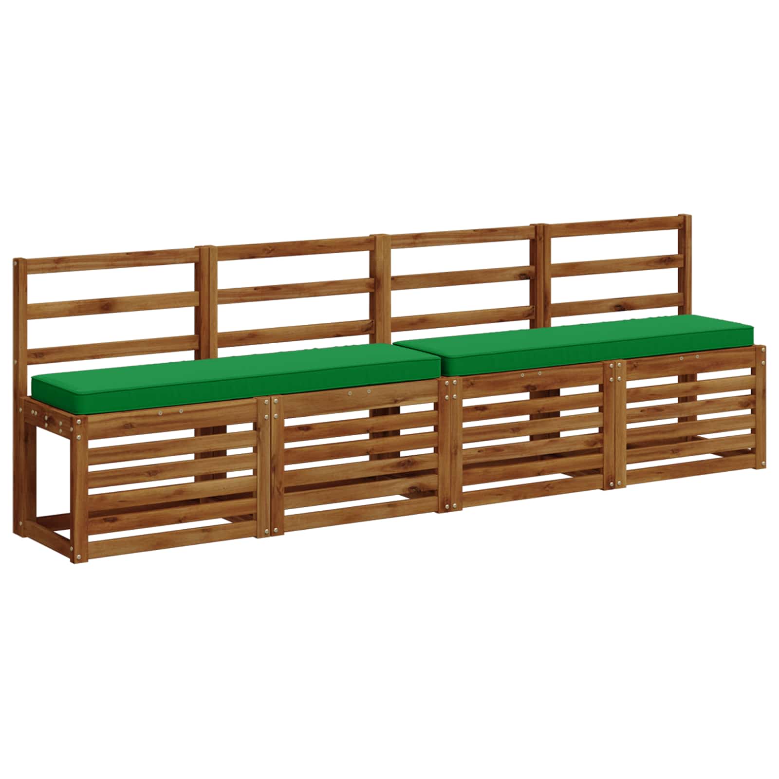 Jastučići za klupe - 2 dijela VUGHT 2 pcs 100% poliester Zelena