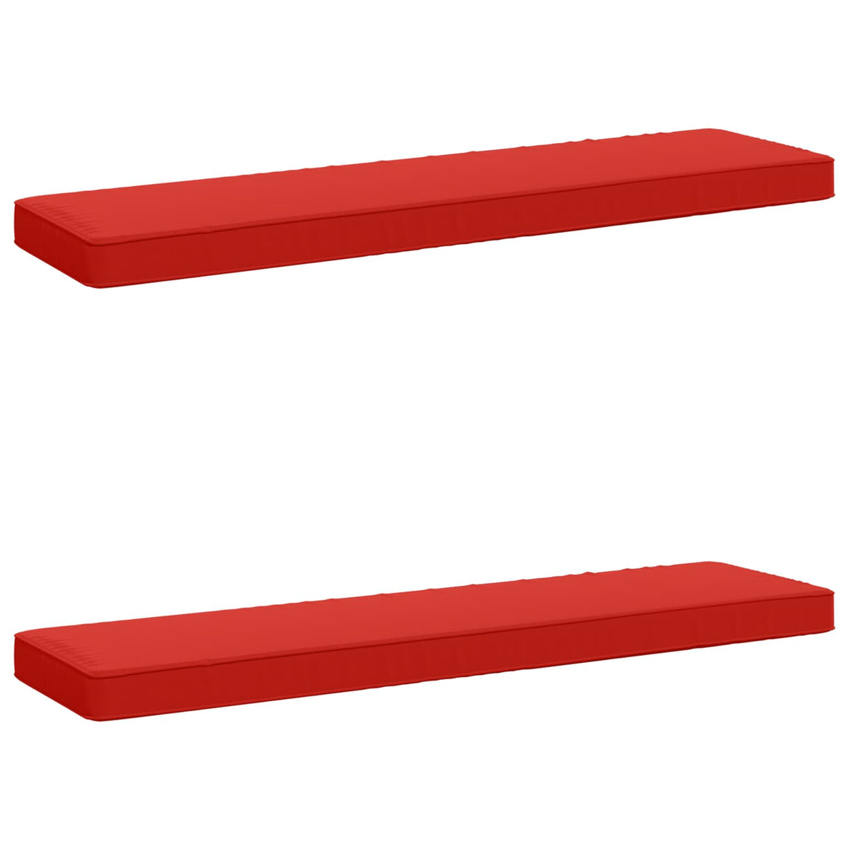 Jastučići za klupe - 2 dijela VUGHT 2 pcs 100% poliester Crvena
