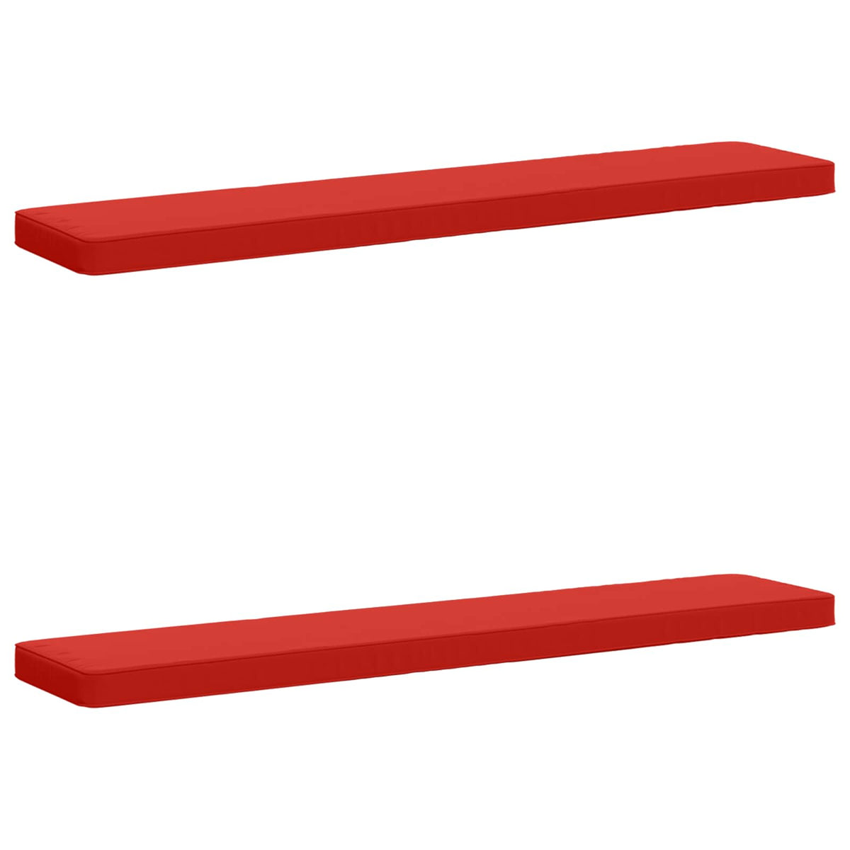Jastučići za klupe - 2 dijela VUGHT 2 pcs 100% poliester Crvena