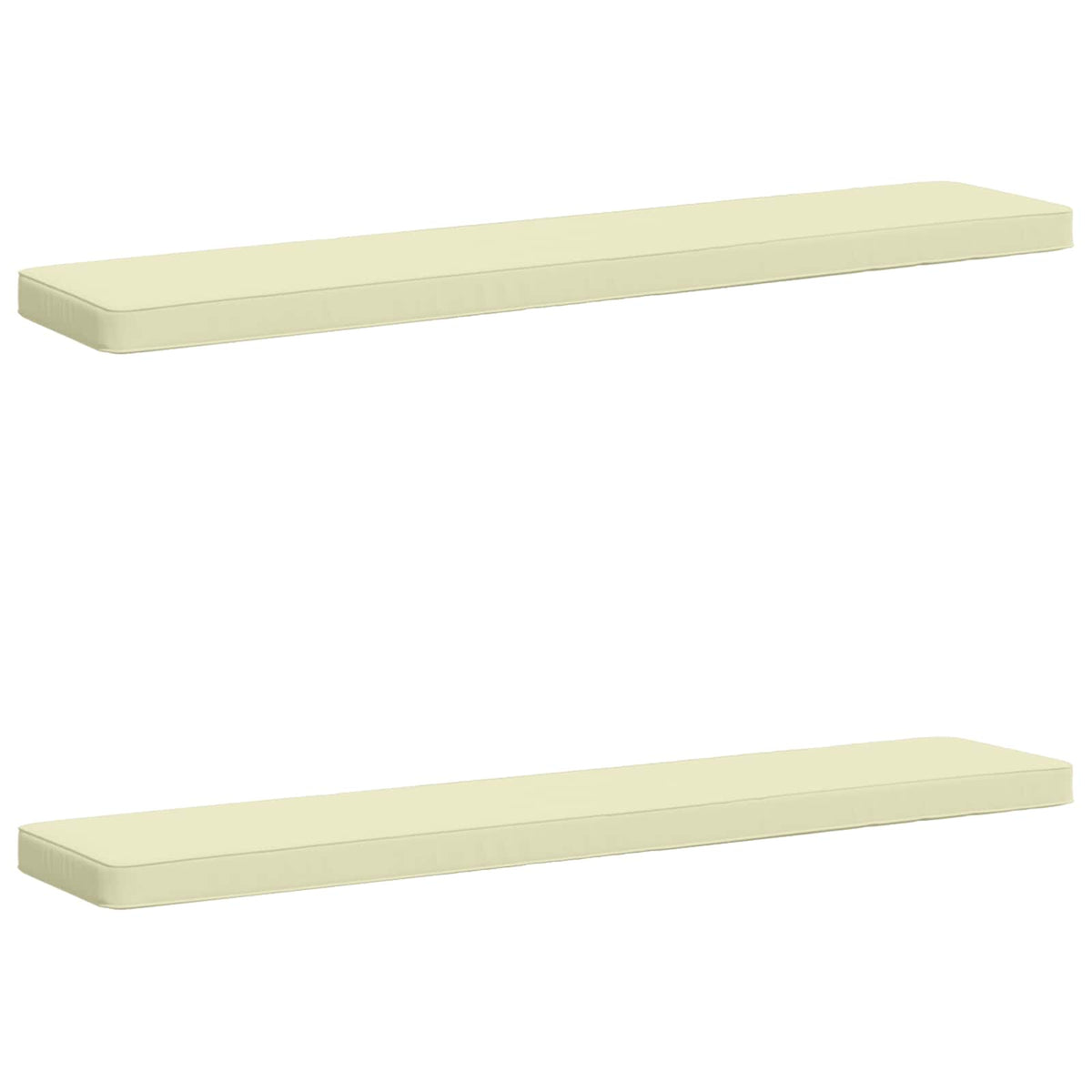Jastučići za klupe - 2 dijela VUGHT 2 pcs 100% poliester Krem