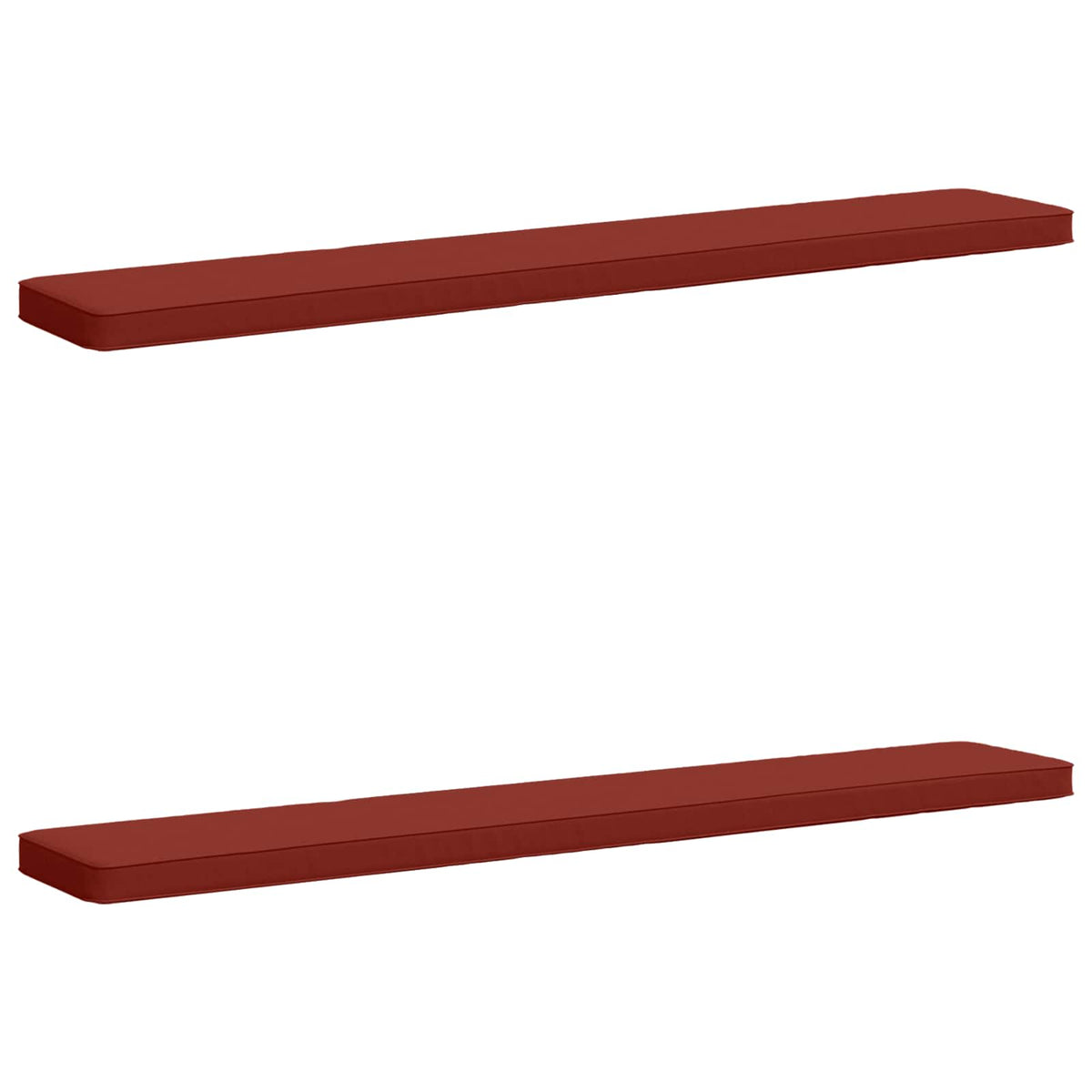 Jastučići za klupe - 2 dijela VUGHT 2 pcs 100% poliester Crvena