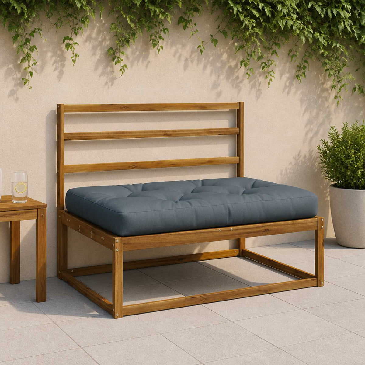 Jastučić za palete VIANEN 100% poliester Plava 120 x 60 x 12 cm