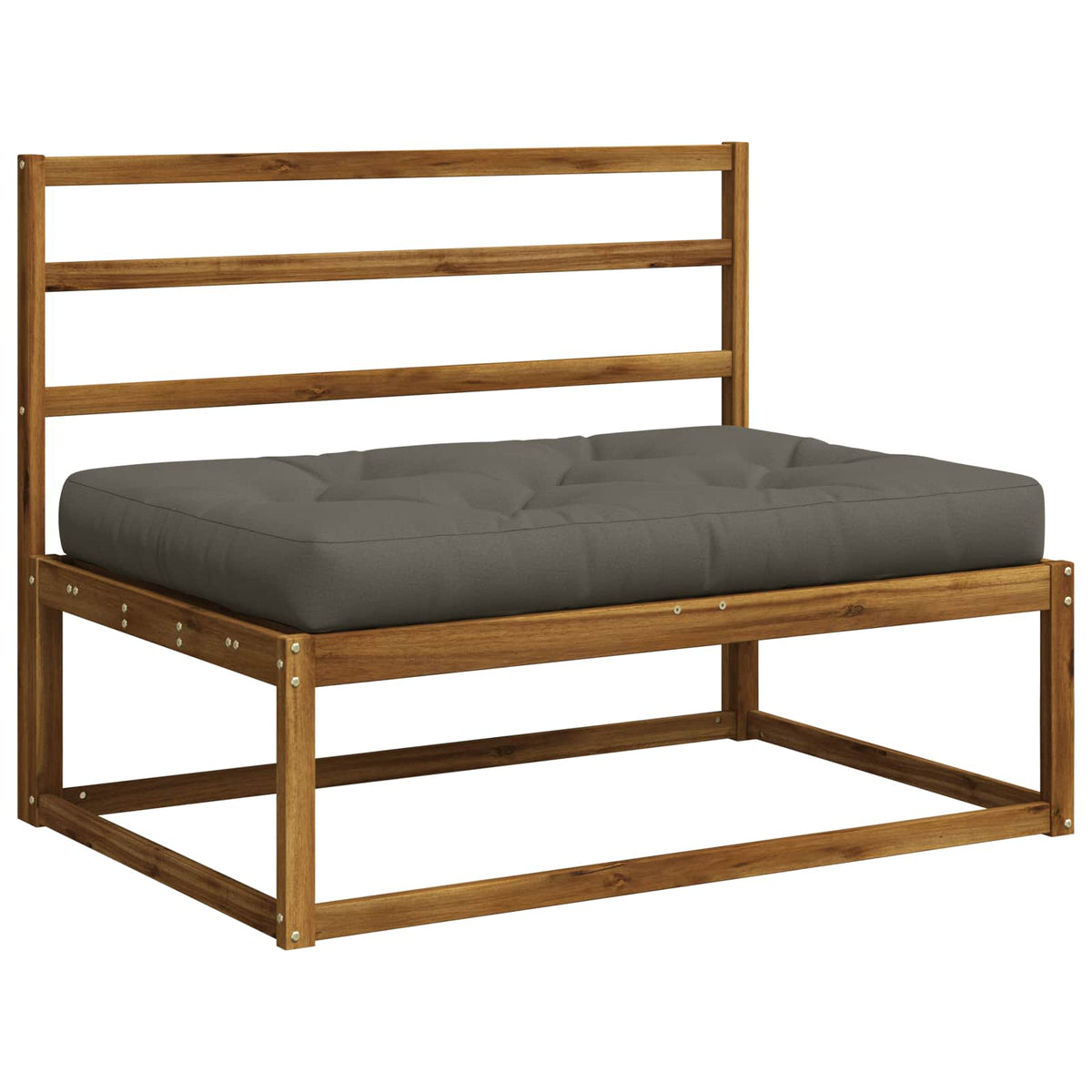 Jastučić za palete VIANEN 100% poliester Siva 120 x 80 x 12 cm