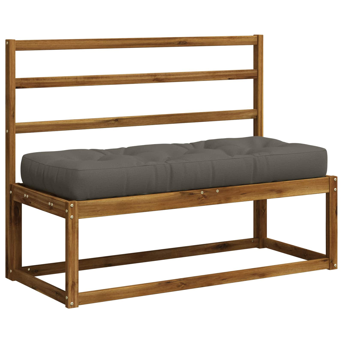Jastučić za palete VIANEN 100% poliester Siva 120 x 40 x 12 cm