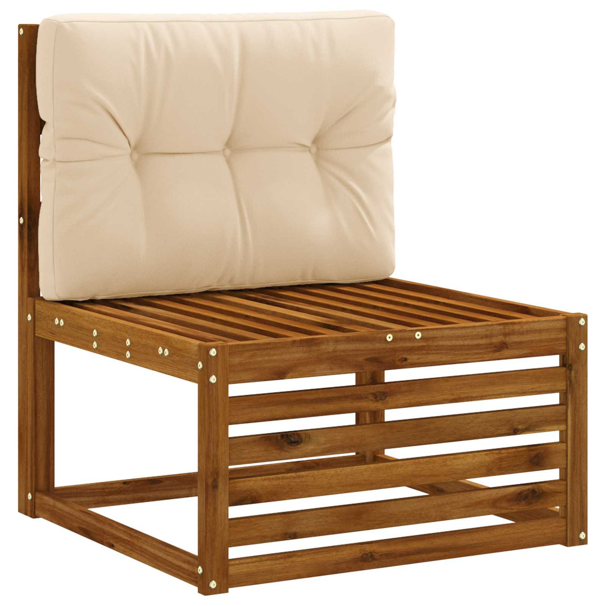 Jastučić za palete VIANEN 100% poliester Krem 70 x 40 x 12 cm