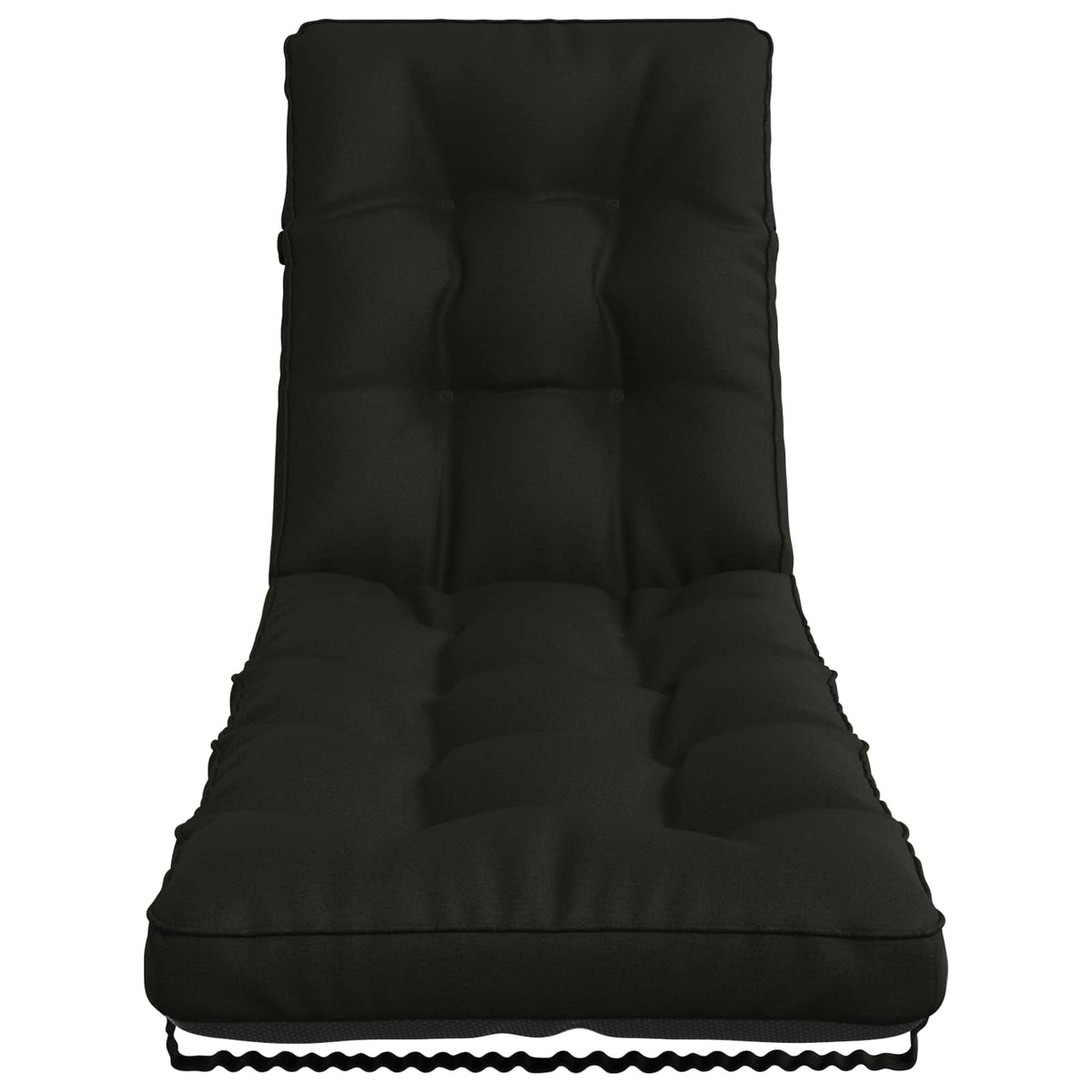 Jastučić za ležaljku VIANEN 100% poliester Crna 200 x 60 x 8 cm