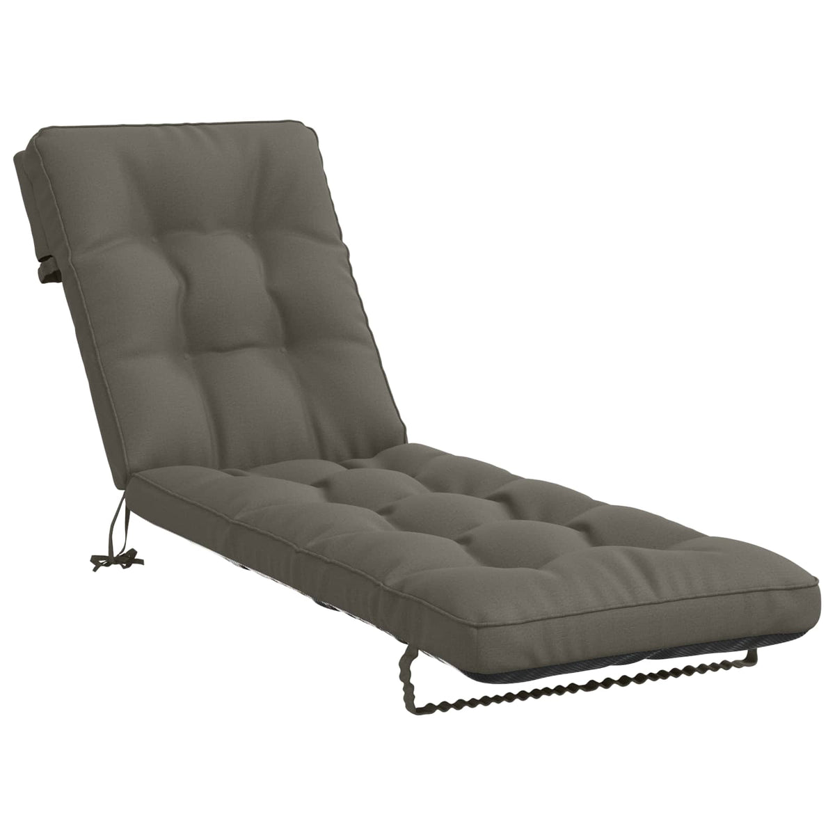 Jastučić za ležaljku VIANEN 100% poliester Siva 200 x 60 x 8 cm