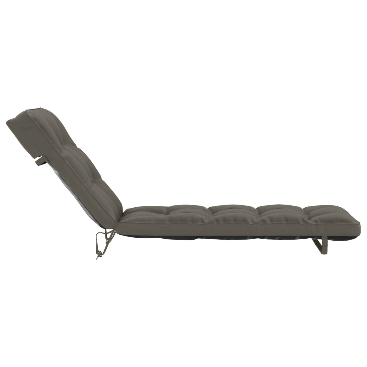 Jastučić za ležaljku VIANEN 100% poliester Siva 200 x 60 x 8 cm