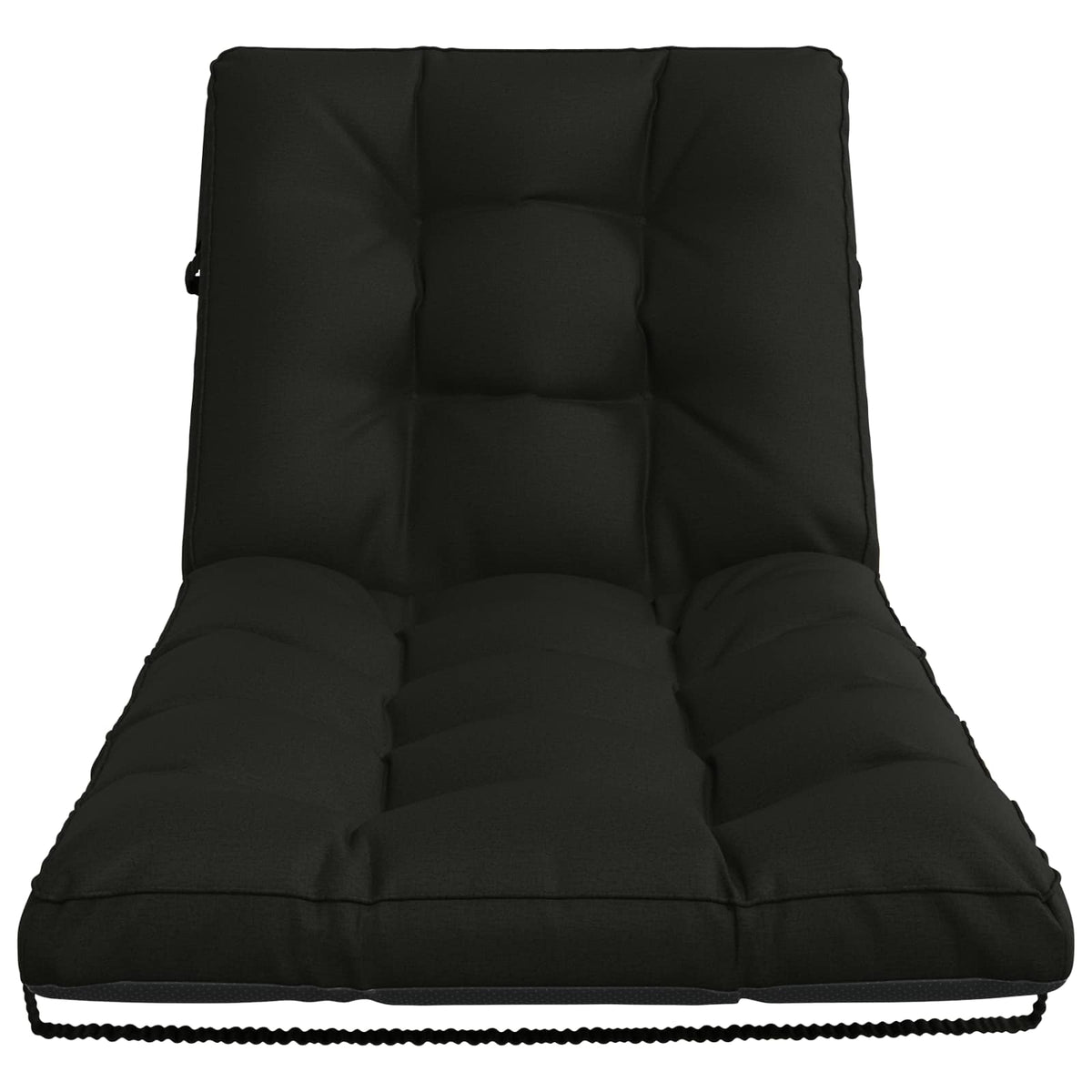Jastučić za ležaljku VIANEN 100% poliester Crna 200 x 90 x 8 cm