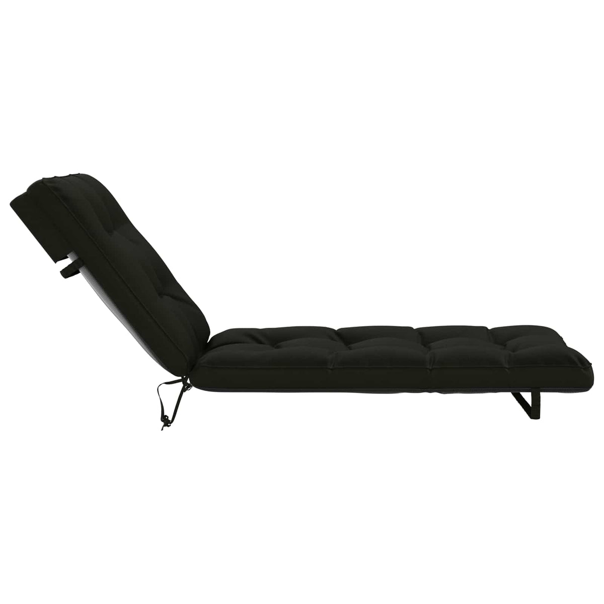 Jastučić za ležaljku VIANEN 100% poliester Crna 200 x 90 x 8 cm