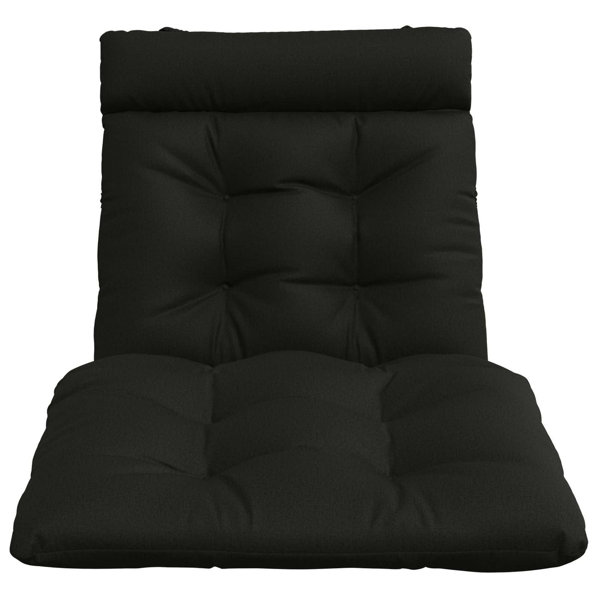 Jastučić za ležaljku VIANEN 100% poliester Crna 200 x 80 x 8 cm