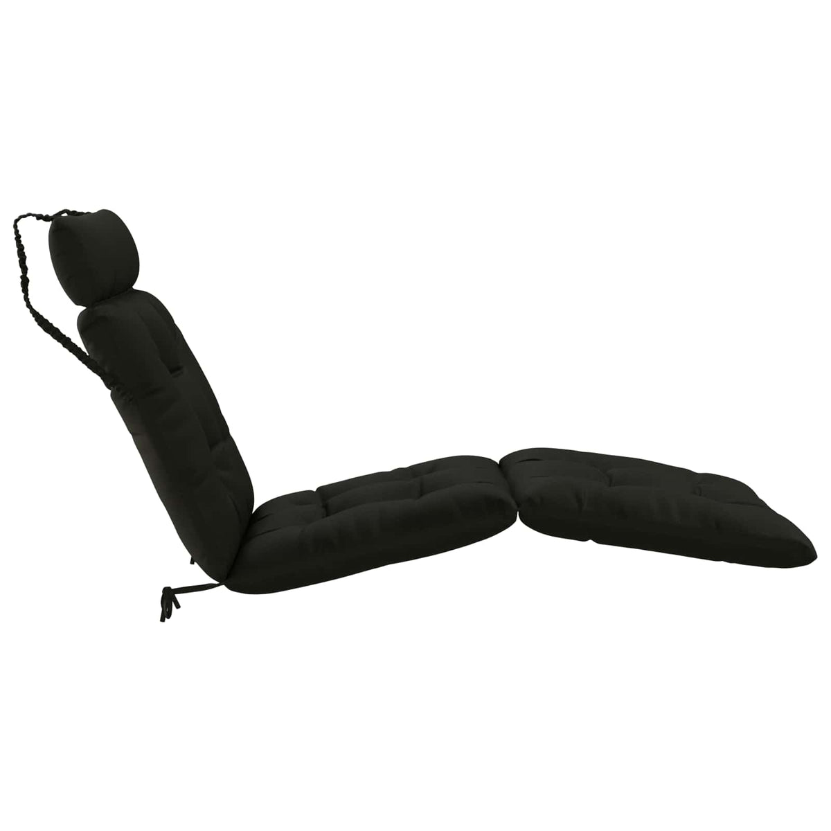 Jastučić za ležaljku VIANEN 100% poliester Crna 200 x 80 x 8 cm