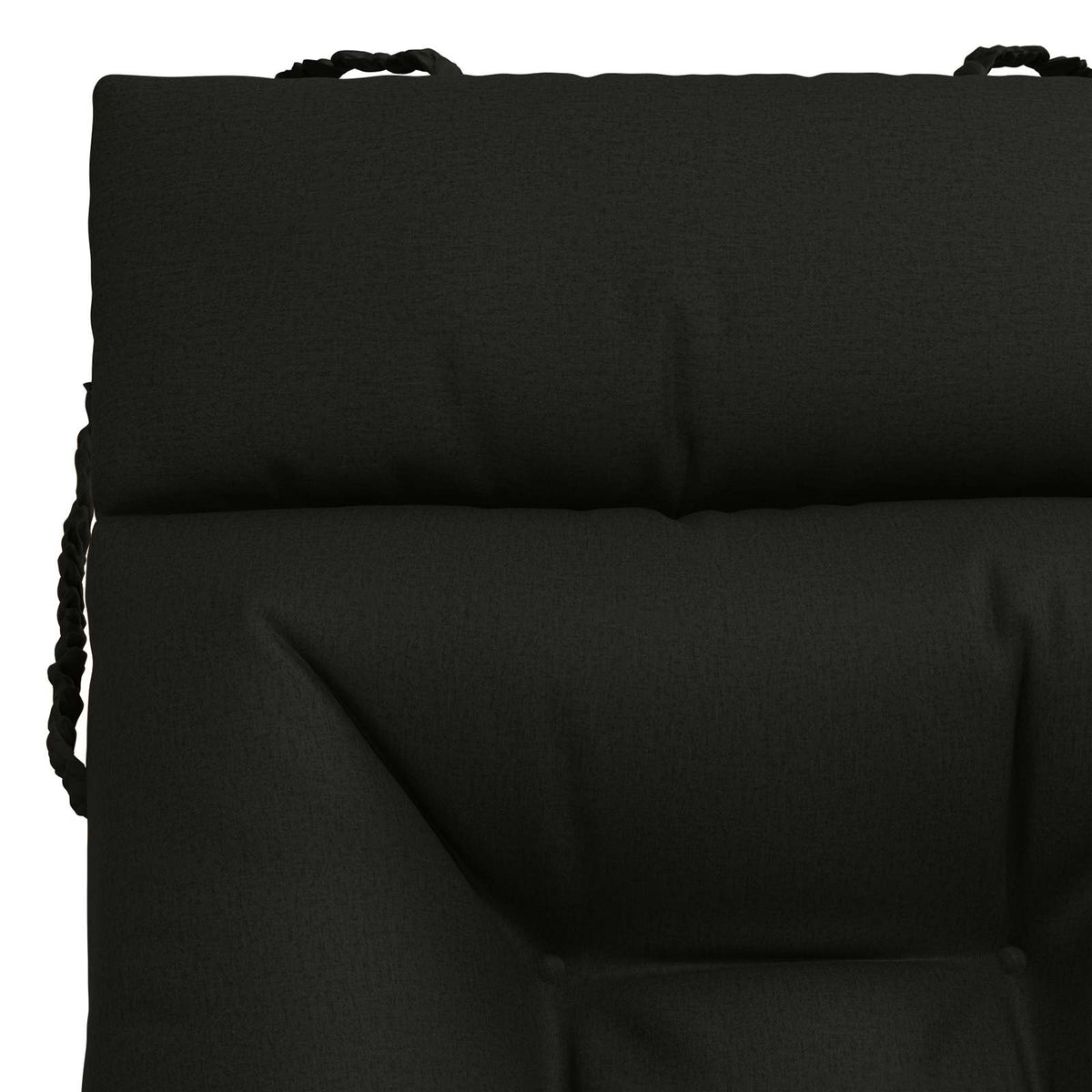 Jastučić za ležaljku VIANEN 100% poliester Crna 200 x 90 x 8 cm