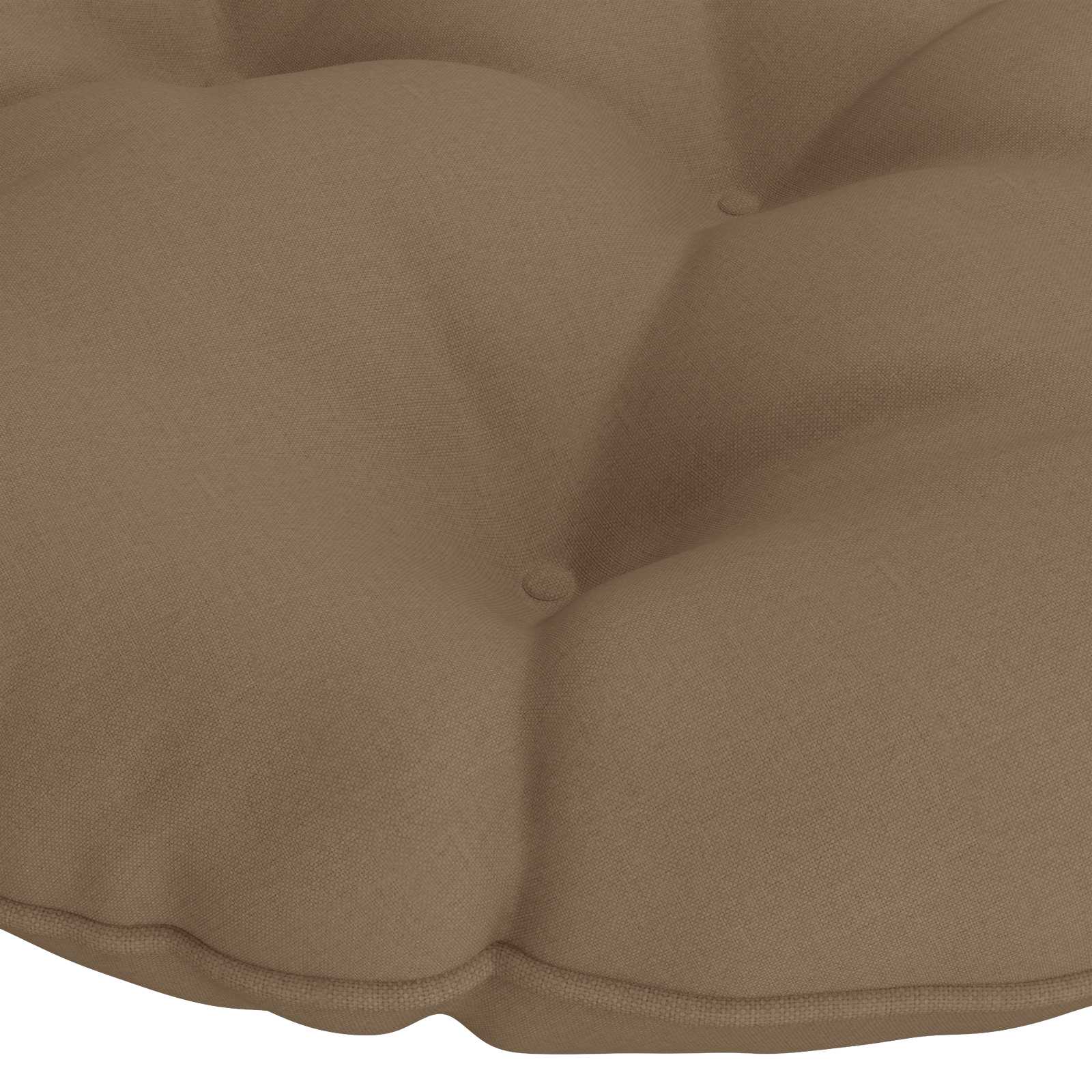 Papasan jastučić VIANEN 100% poliester Sivosmeđa Ø 120 x 12 cm