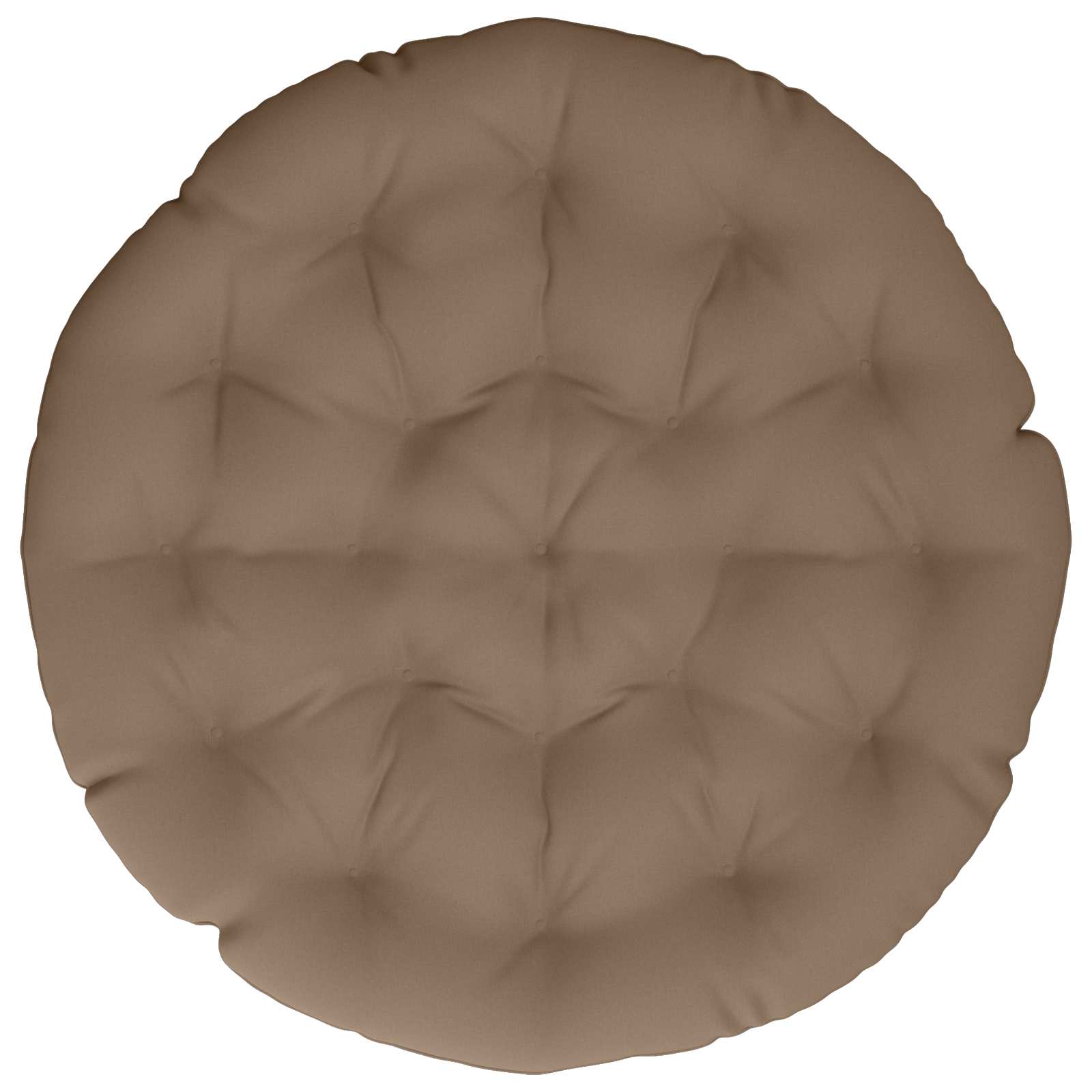 Papasan jastučić VIANEN 100% poliester Sivosmeđa Ø 120 x 12 cm
