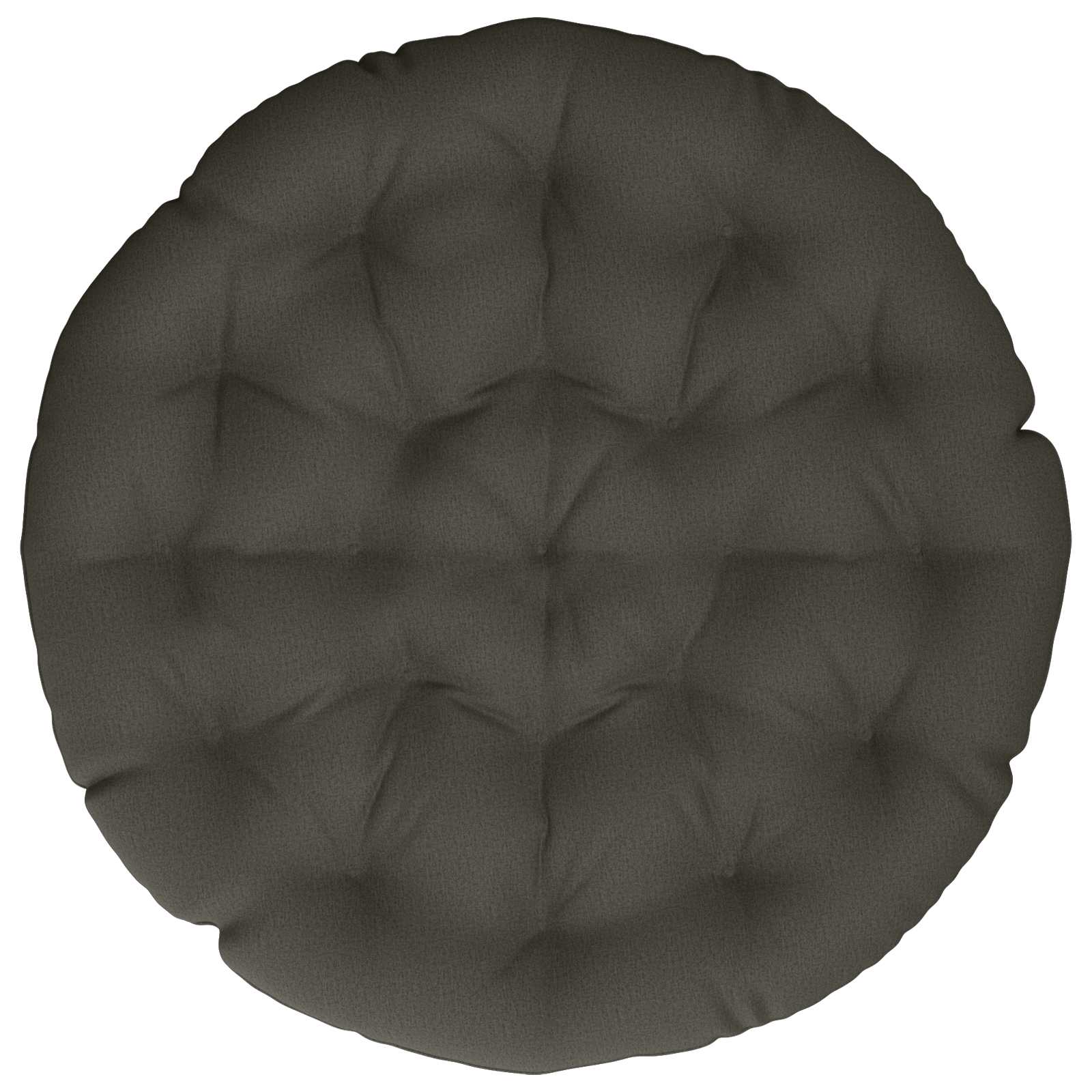 Papasan jastučić VIANEN 100% poliester Antracit Ø 120 x 12 cm