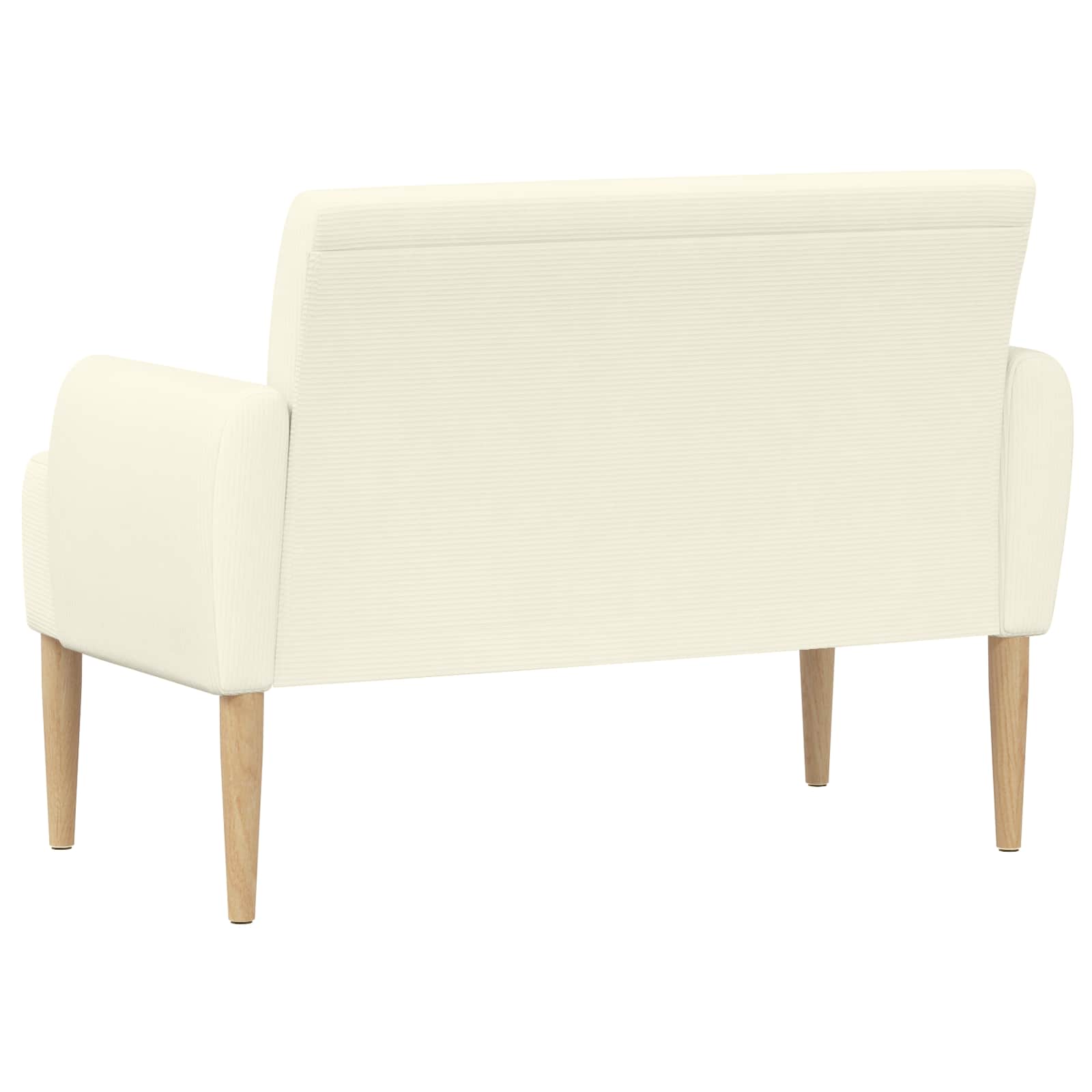 Ljubavni kauč s gumbima Krem 116 x 67 x 81 cm Kordura tekstil