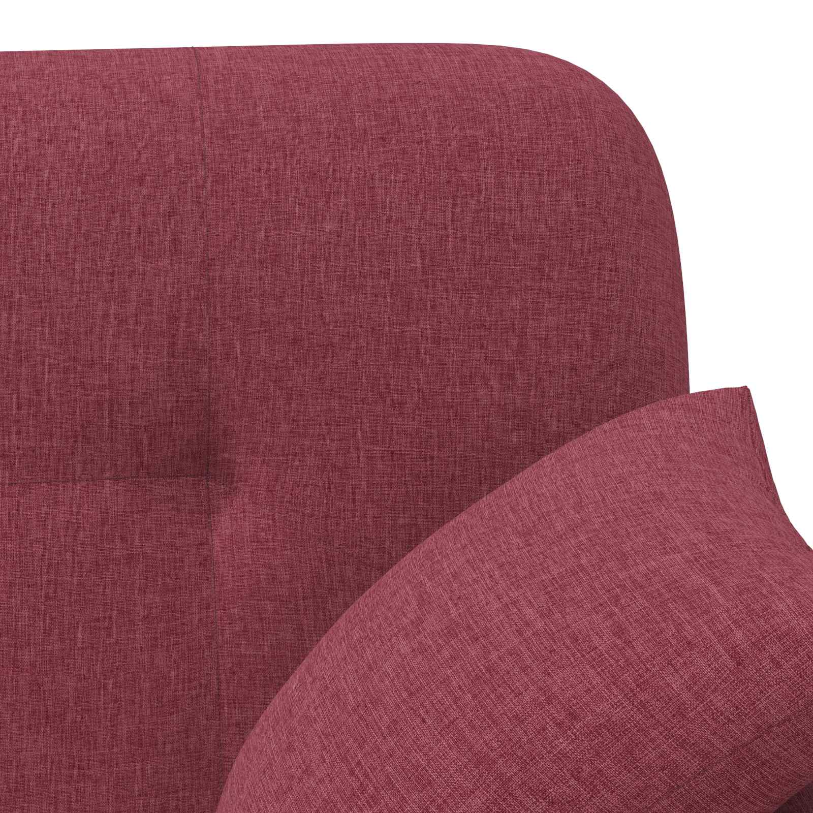 Ljubavni kauč s gumbima Vinska crvena 120 x 65 x 79 cm Tkanina