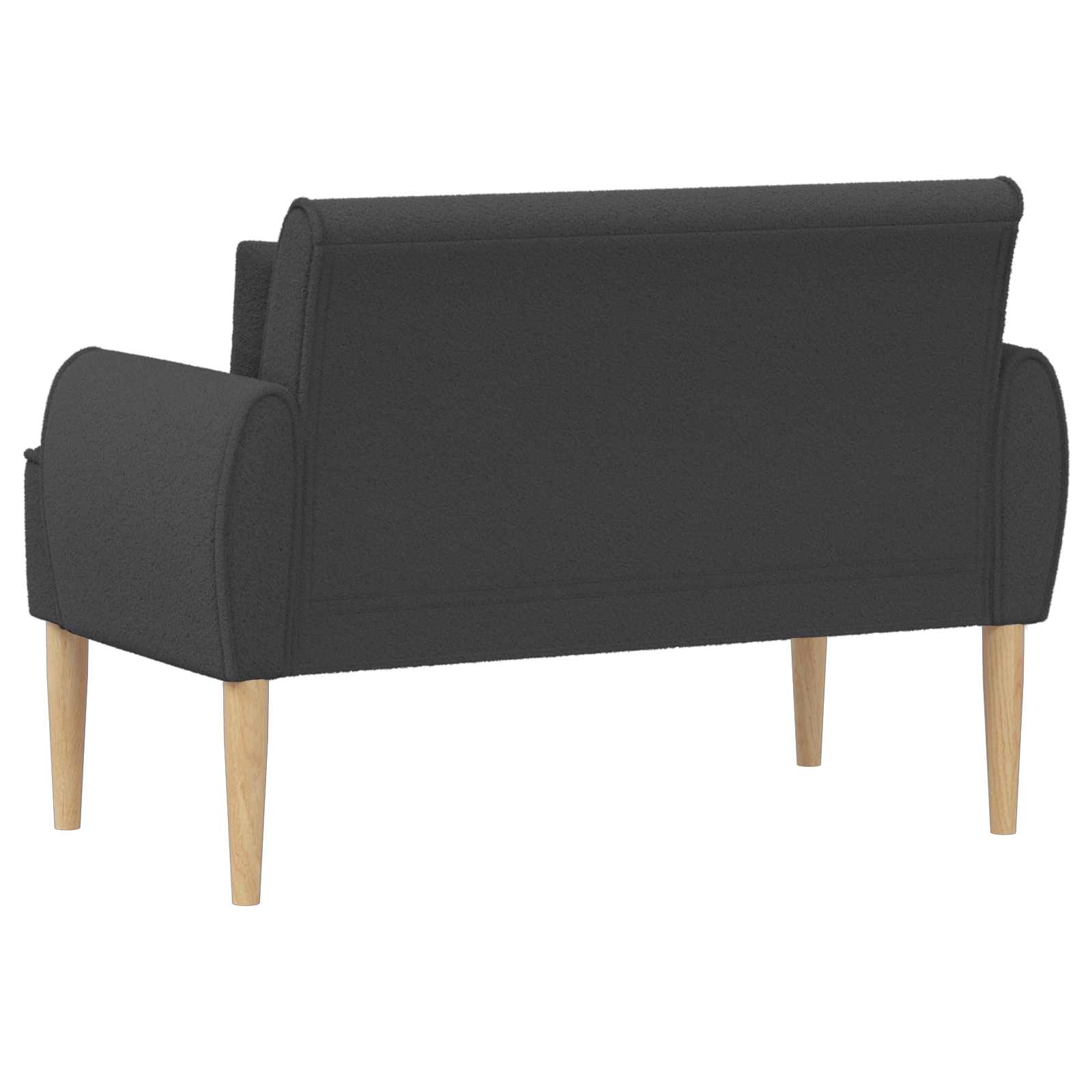 Ljubavni kauč s gumbima Tamnosiva 117 x 67 x 77 cm Bouclé