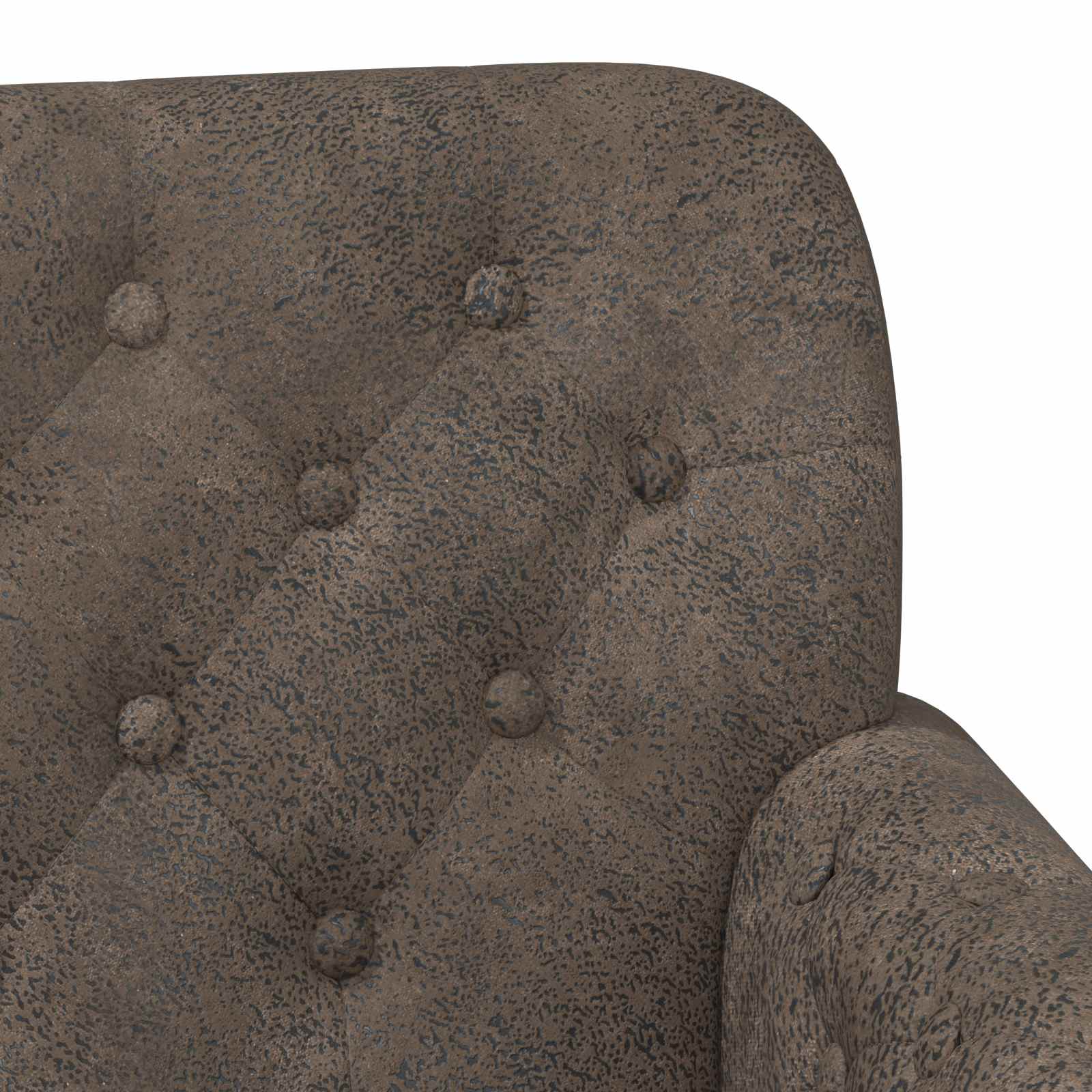 Ljubavni kauč s gumbima Tamnosiva 120 x 65 x 78 cm