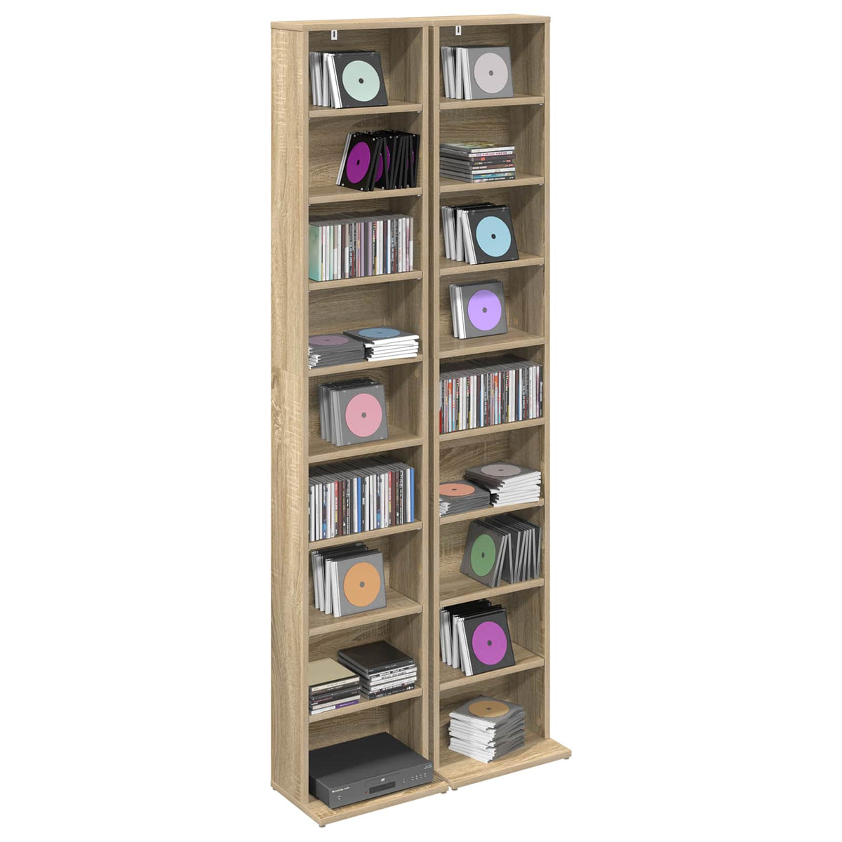 CD ormar 2 kom. Hrast sonoma 33 x 23,5 x 175 cm