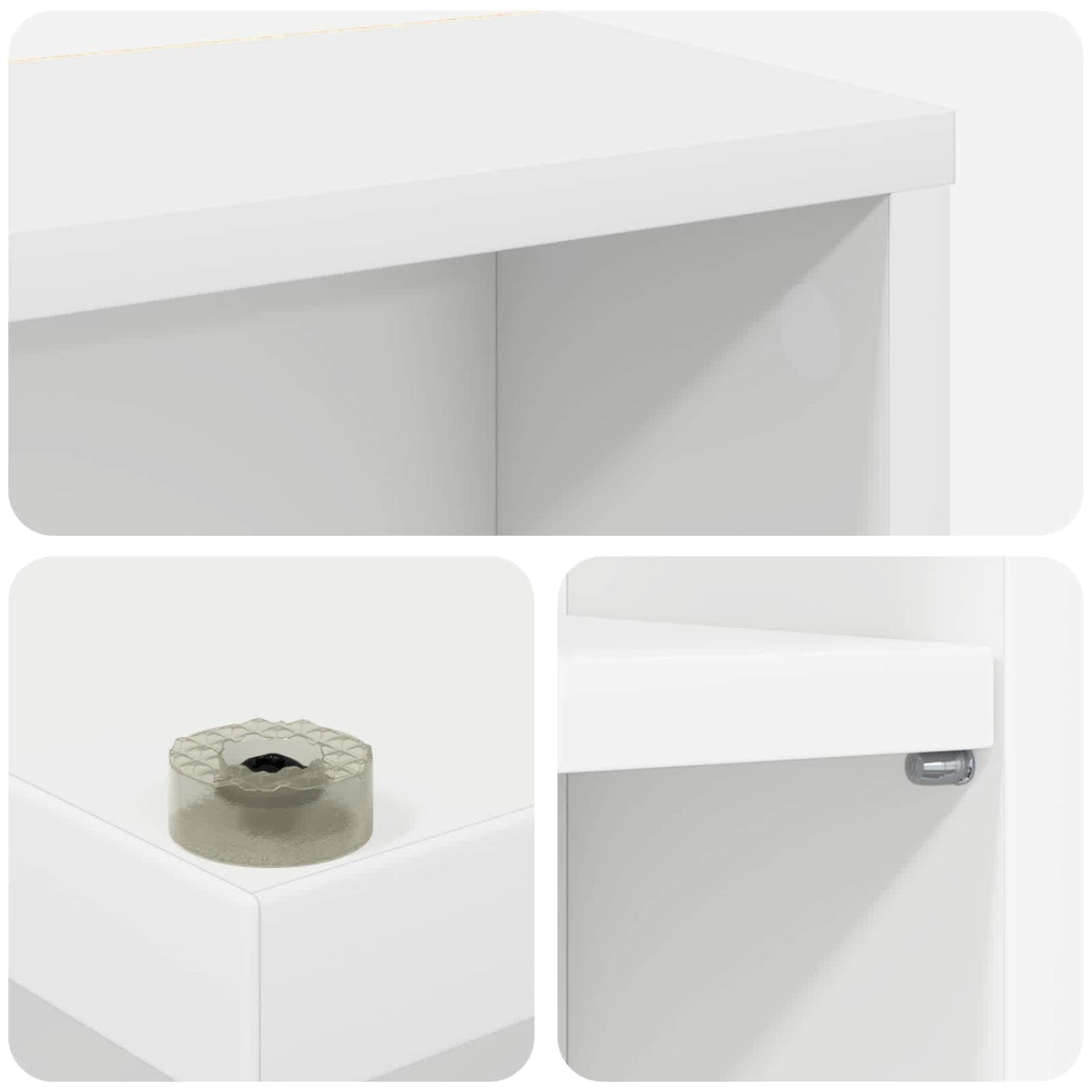 CD ormar Bijela 65 x 23,5 x 175 cm Konstruirano drvo