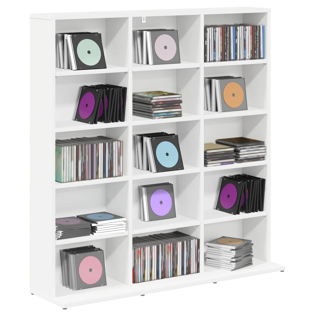 CD ormar Bijela 96 x 23,5 x 97,5 cm Konstruirano drvo
