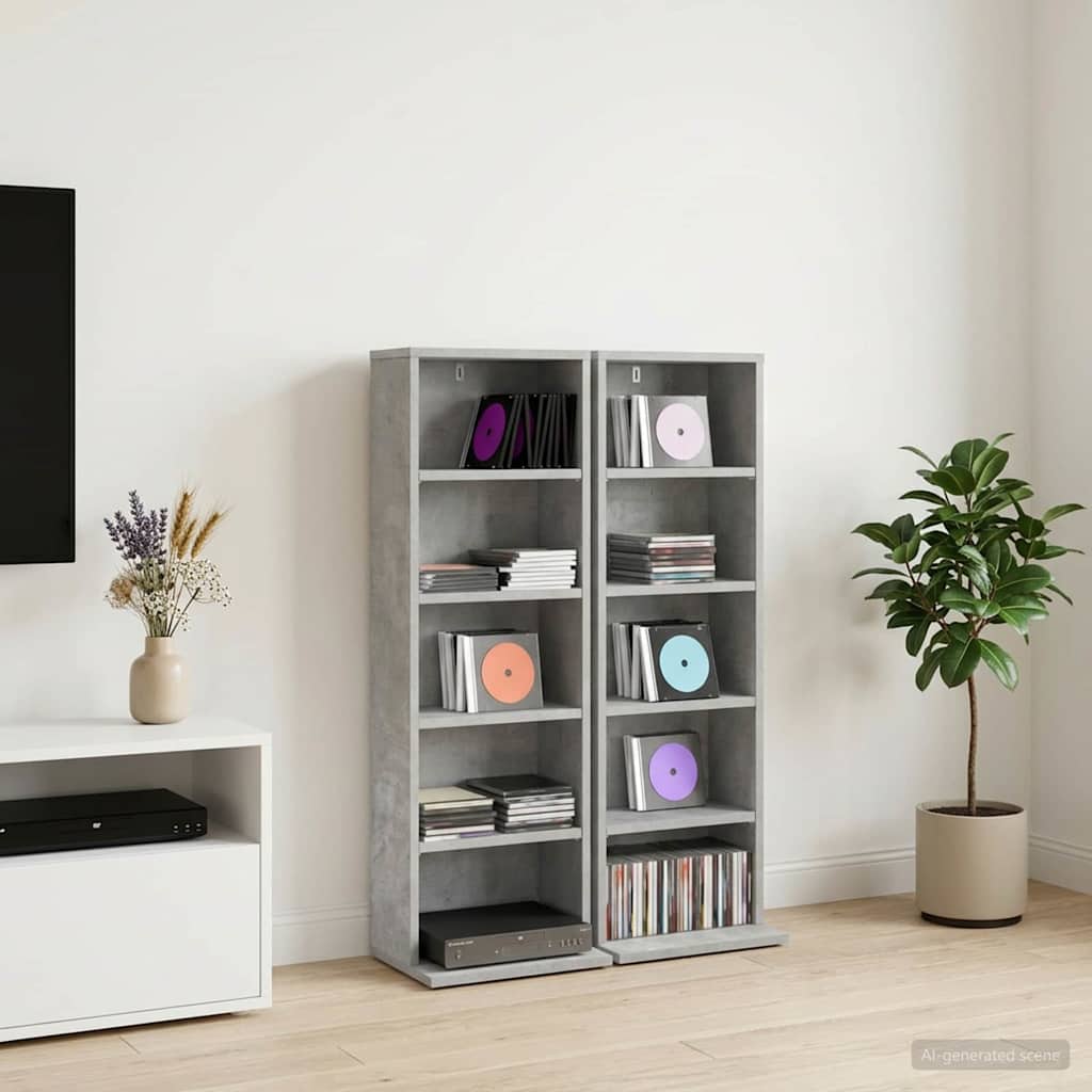 CD ormar 2 kom. Betonska siva 33 x 23,5 x 97,5 cm