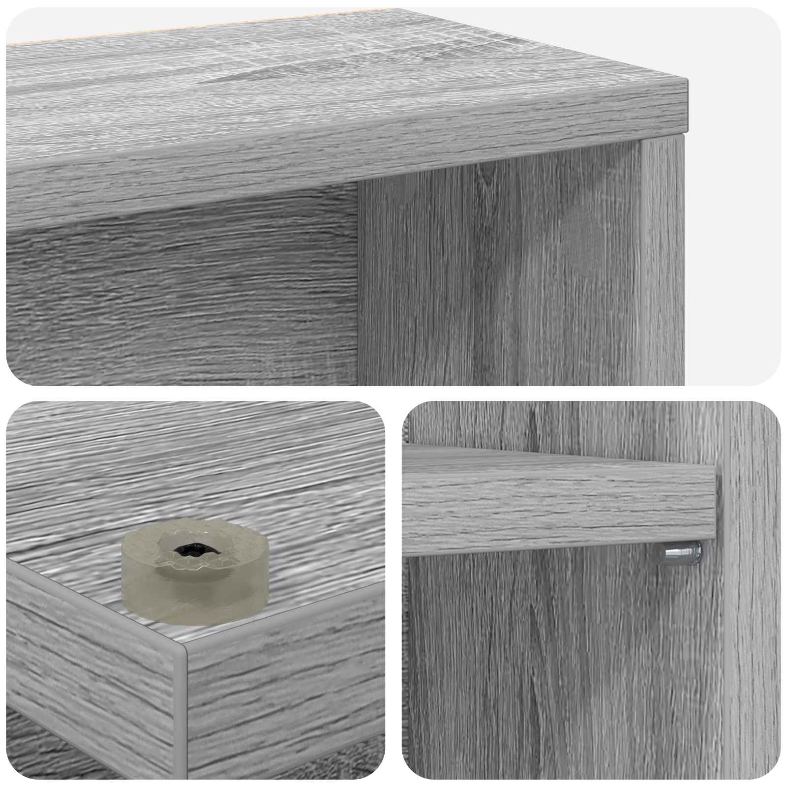CD ormar 2 kom. Siva Sonoma 33 x 23,5 x 97,5 cm