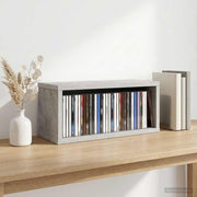 Stalak za CD-ove Betonska siva 40 x 17 x 17 cm