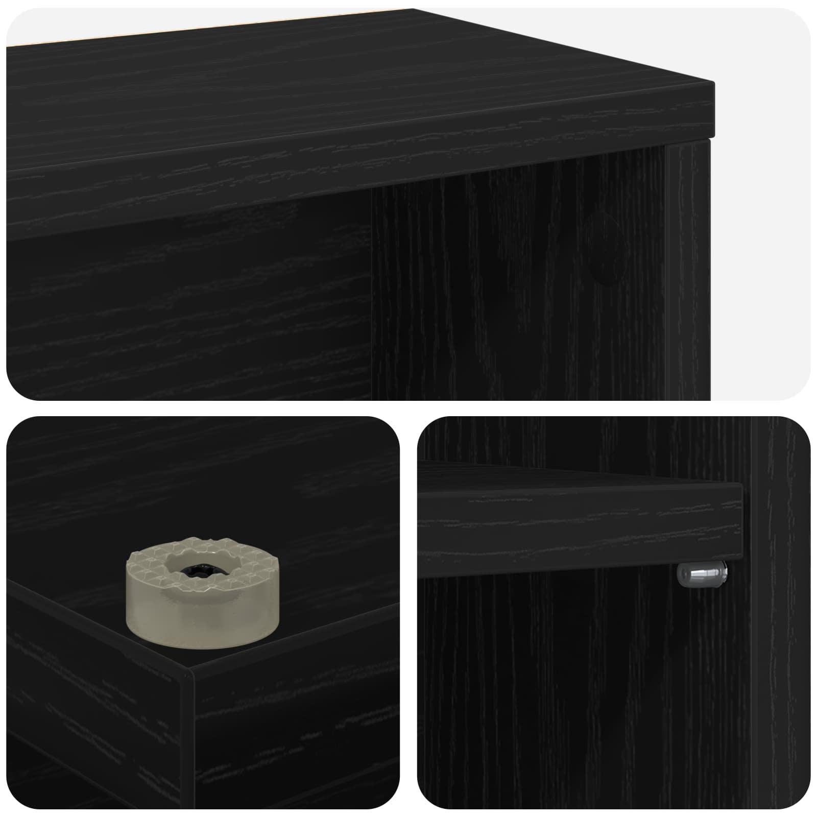 CD ormar Crni hrast 60 x 17 x 92 cm Konstruirano drvo