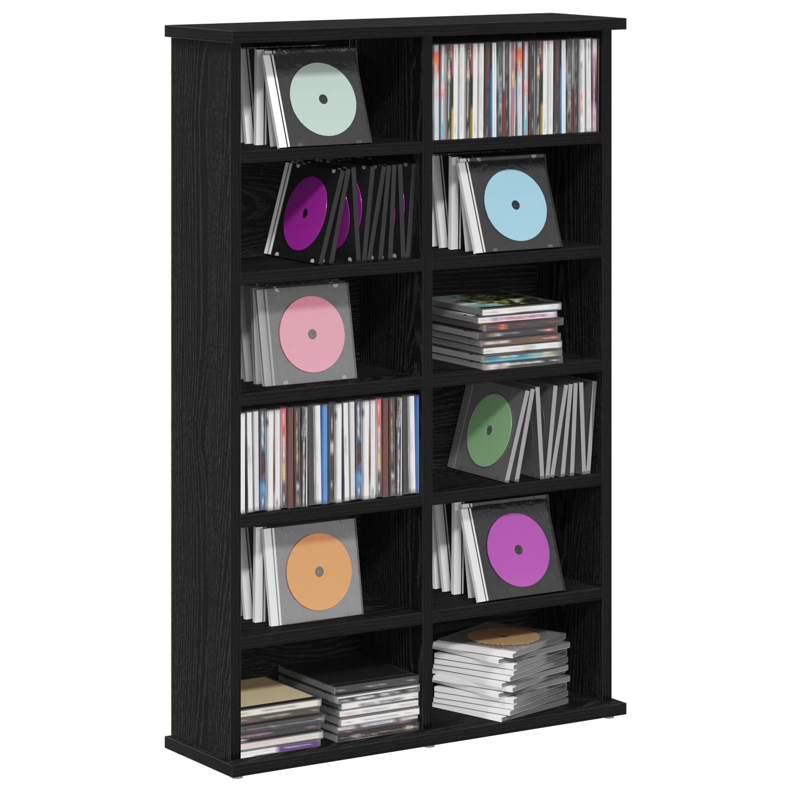 CD ormar Crni hrast 60 x 17 x 92 cm Konstruirano drvo