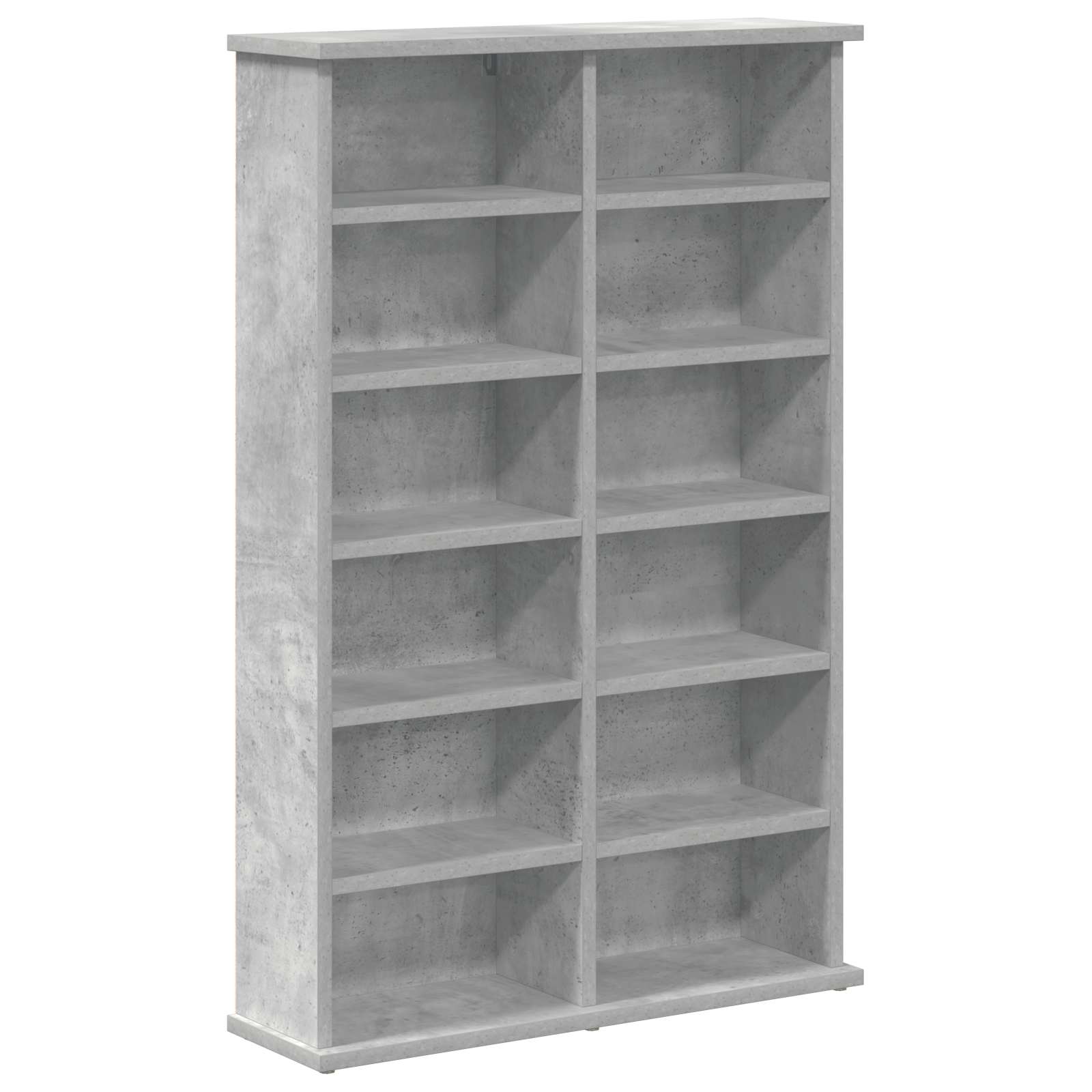 CD ormar Betonska siva 60 x 17 x 92 cm Konstruirano drvo
